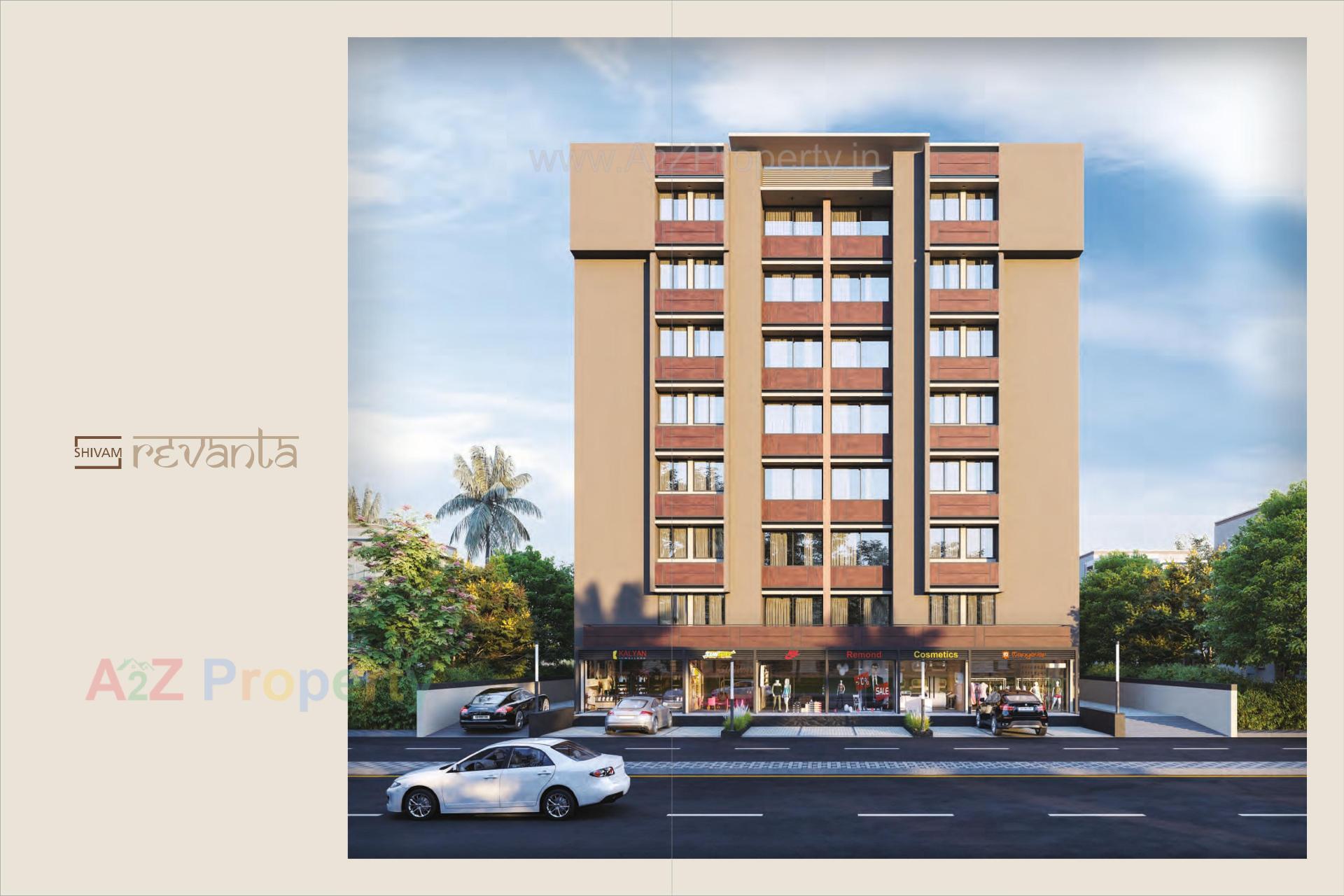 3D Elevation of real estate project Shivam Revanta located at Zundal, Gandhinagar, Gujarat