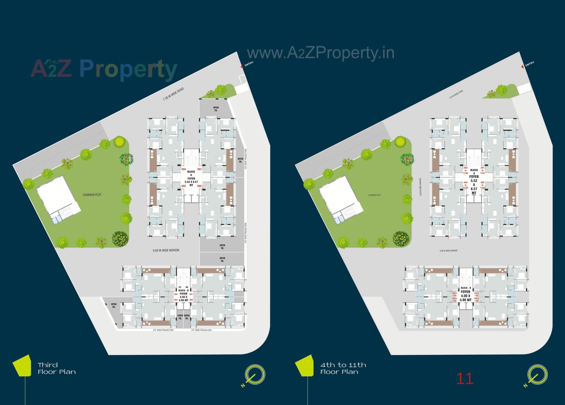 Layout of real estate project Shivanjali Imperia located at Sargasan, Gandhinagar, Gujarat