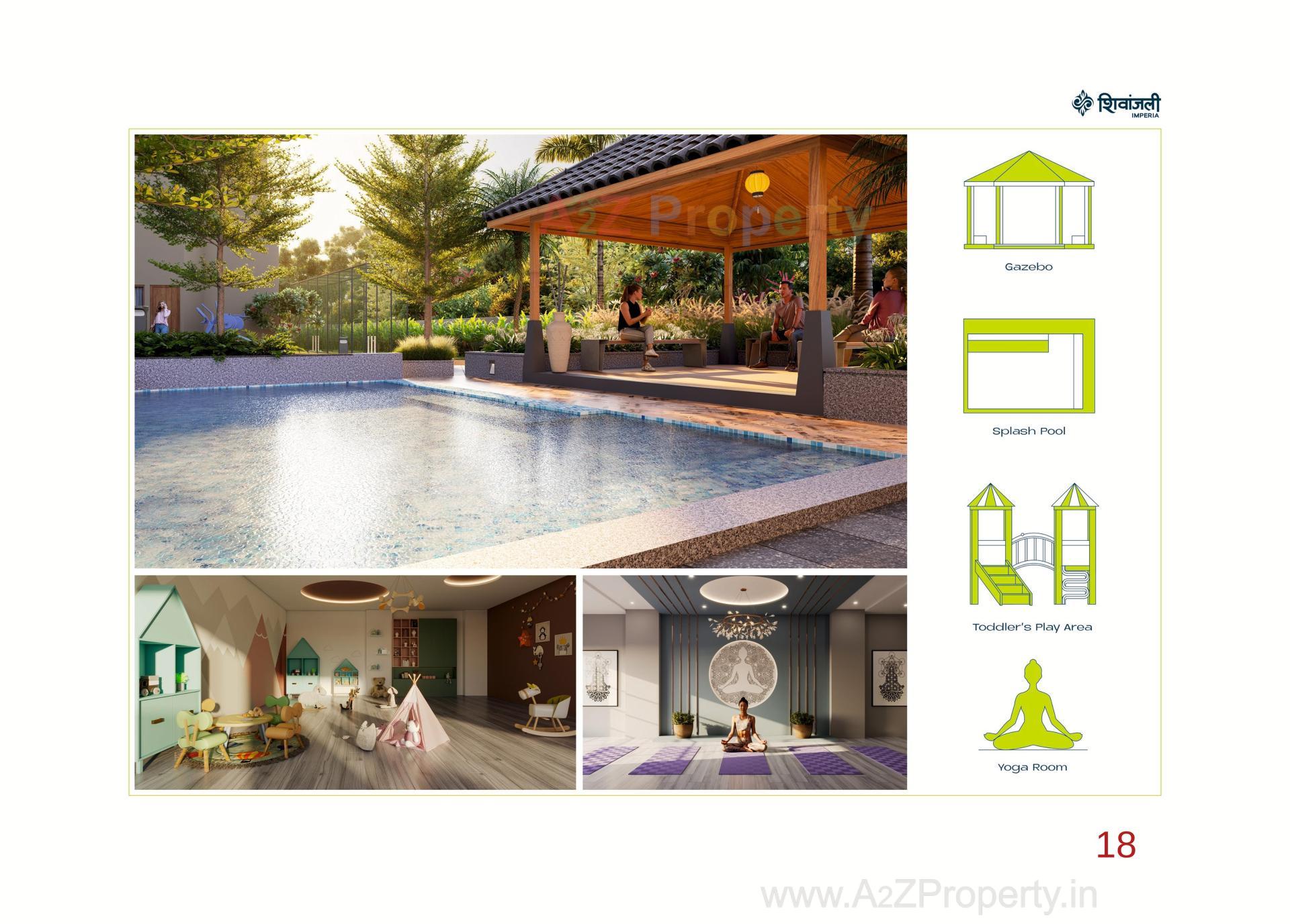 3D Elevation of real estate project Shivanjali Imperia located at Sargasan, Gandhinagar, Gujarat