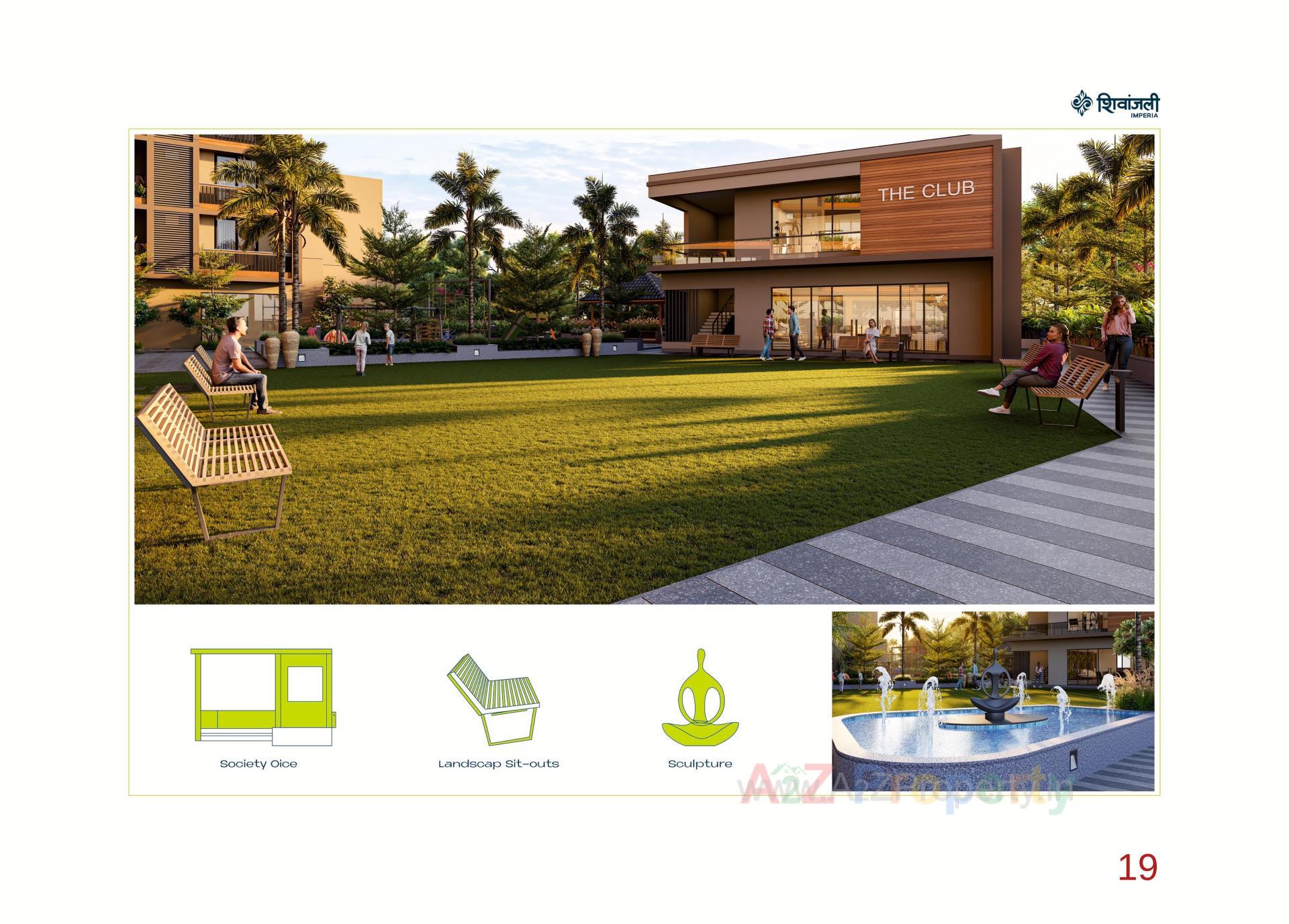 3D Elevation of real estate project Shivanjali Imperia located at Sargasan, Gandhinagar, Gujarat