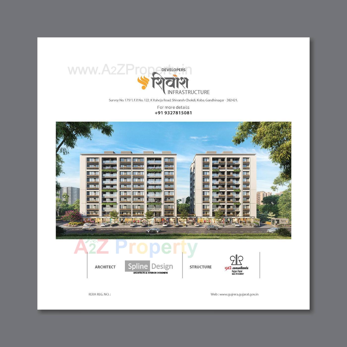  of real estate project Shivansh 10 located at Koba, Gandhinagar, Gujarat