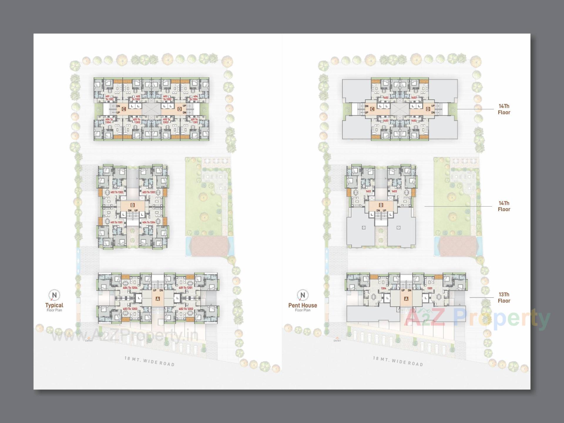 Layout of real estate project Shivansh located at Vasana-hadmatiya, Gandhinagar, Gujarat