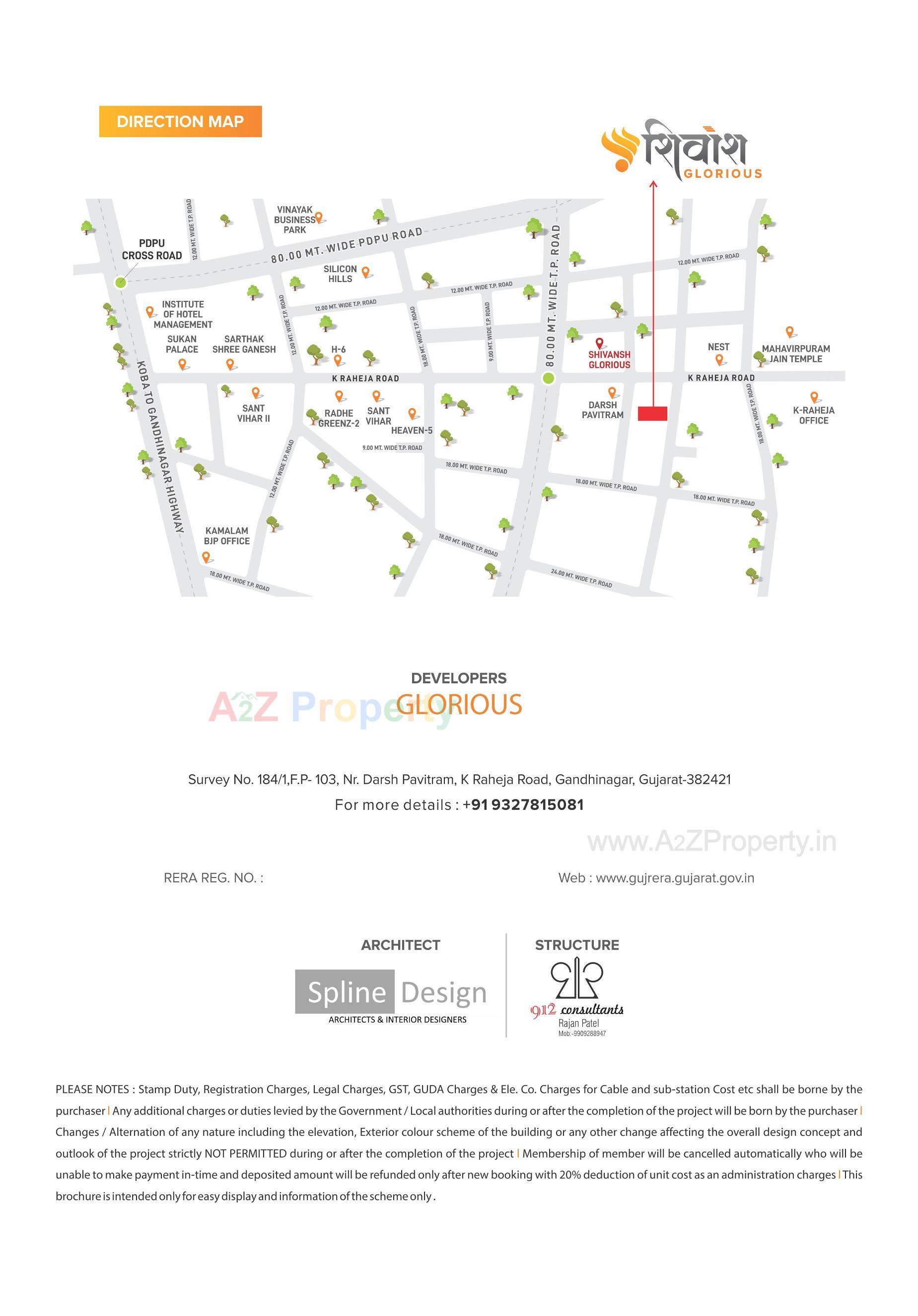  of real estate project Shivansh Glorious located at Koba, Gandhinagar, Gujarat