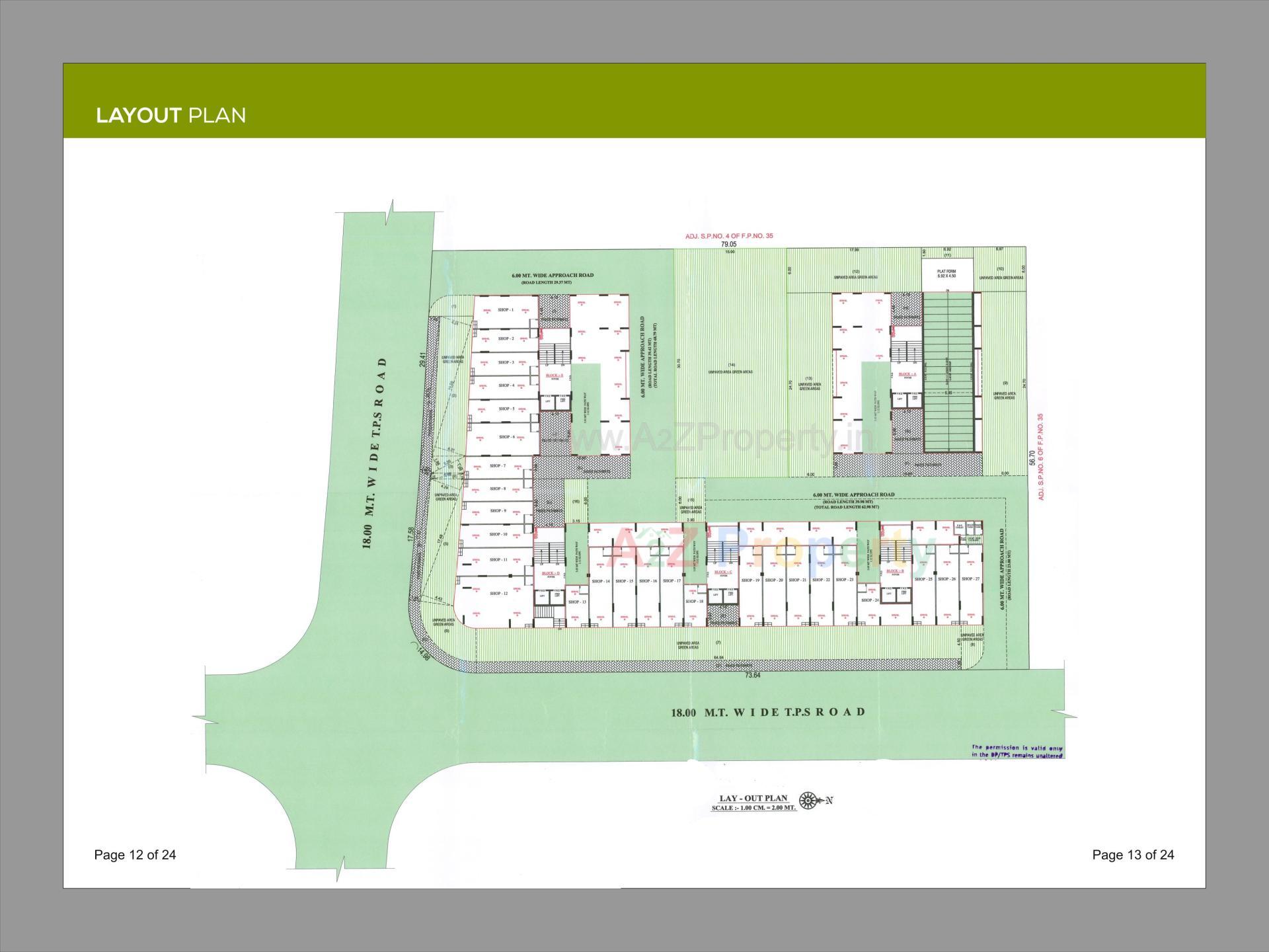 Layout of real estate project Shivansh Skytrack located at Karai, Gandhinagar, Gujarat