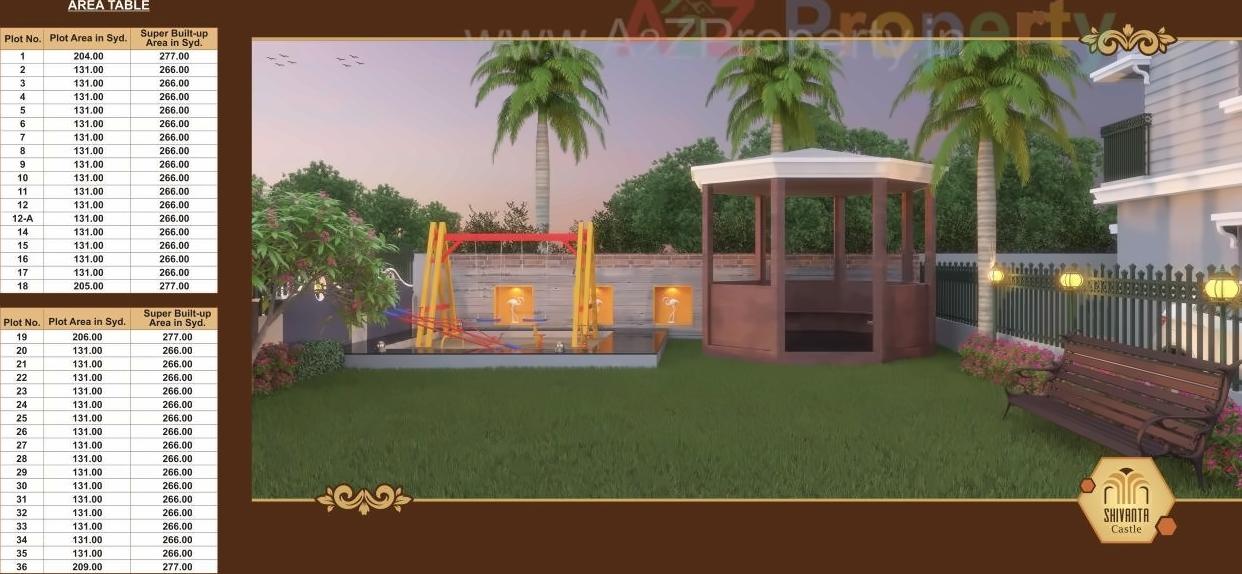 3D Elevation of real estate project Shivanta Castle located at Raisan, Gandhinagar, Gujarat