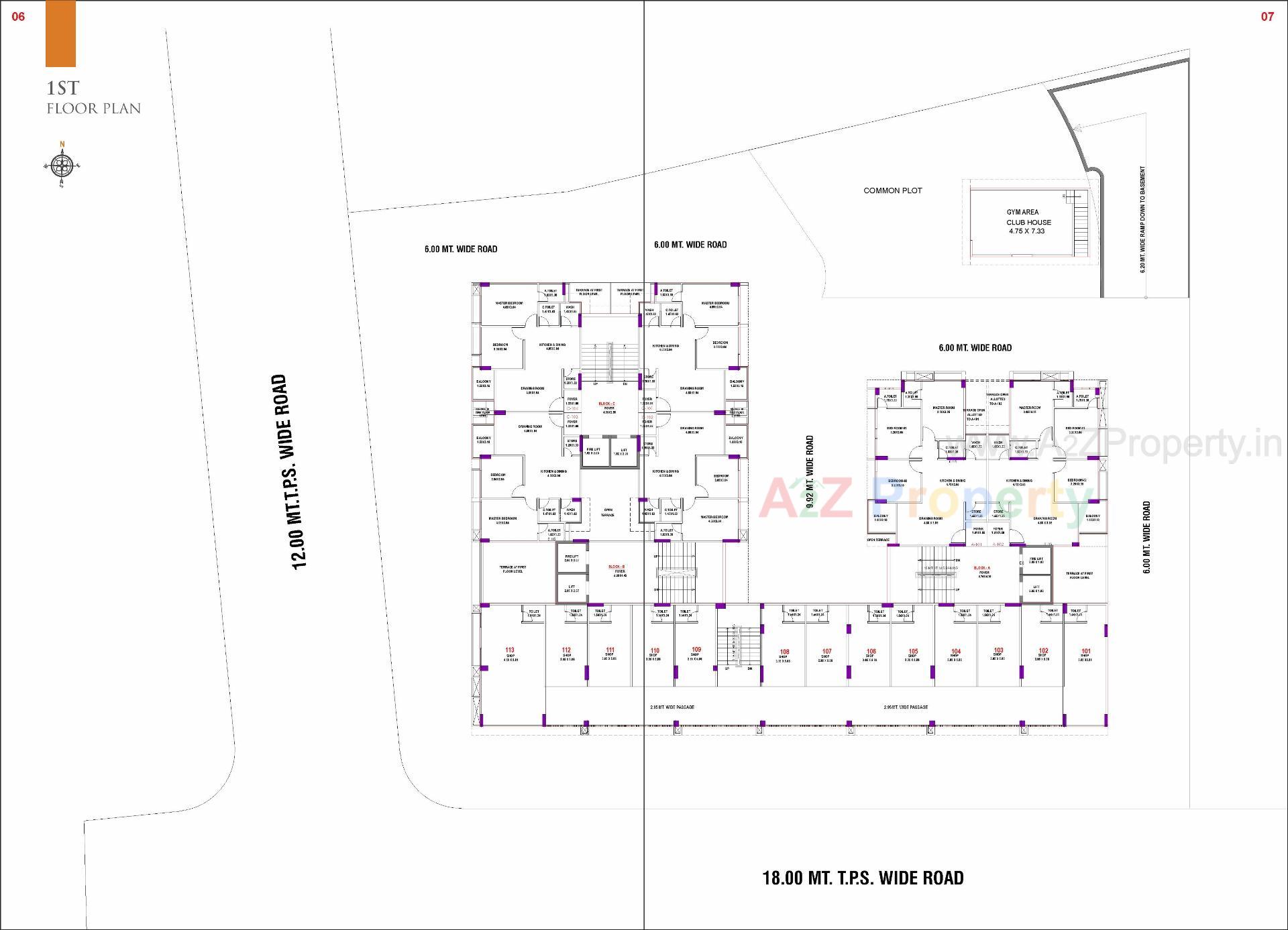 Layout of real estate project Shivanta Heights located at Kalol, Gandhinagar, Gujarat