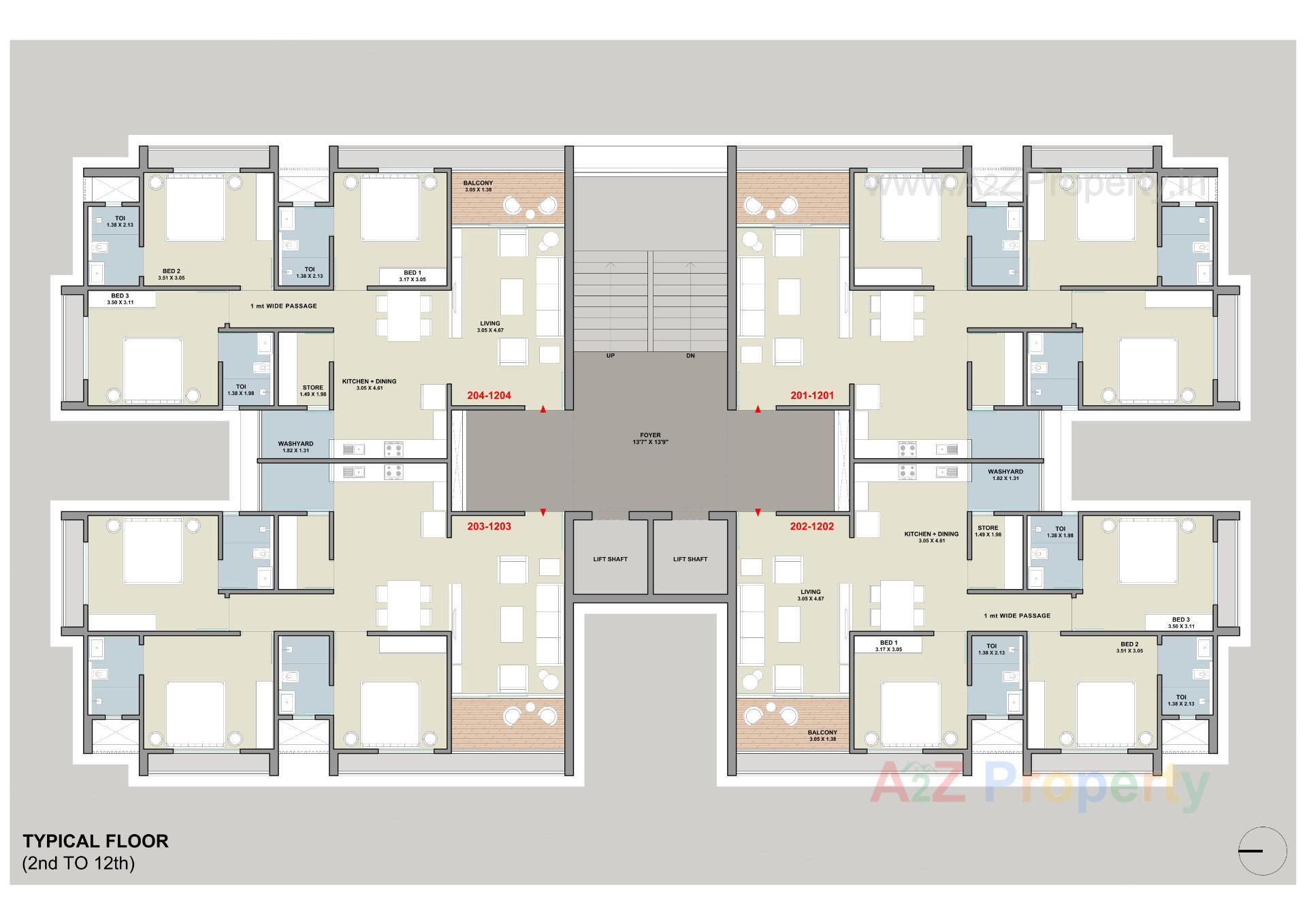 Layout of real estate project Shivashish Sixty located at Uvarsad, Gandhinagar, Gujarat