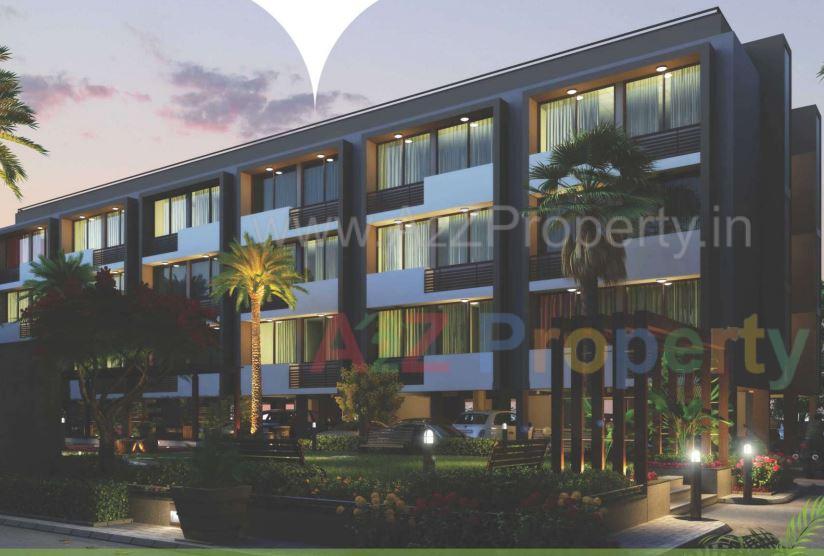 3D Elevation of real estate project Shivesh located at Vavol, Gandhinagar, Gujarat