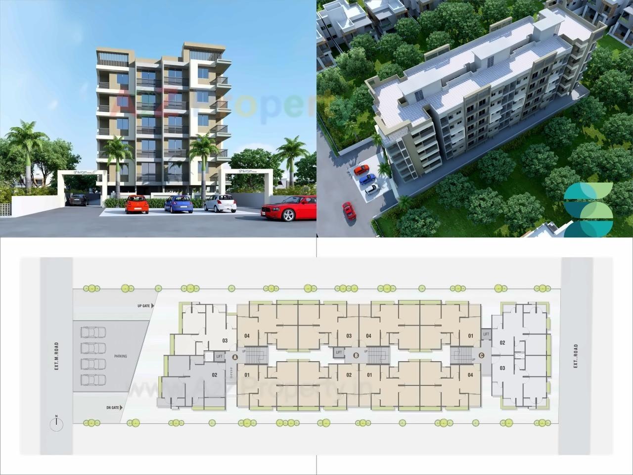 Layout of real estate project Shivram Park located at Pethapur, Gandhinagar, Gujarat