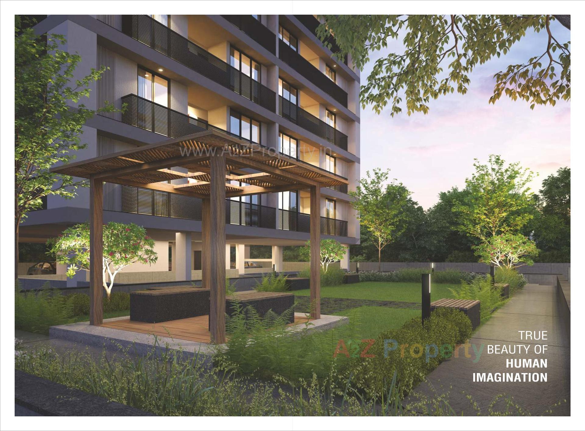 3D Elevation of real estate project Shlok Paradise located at Pethapur, Gandhinagar, Gujarat