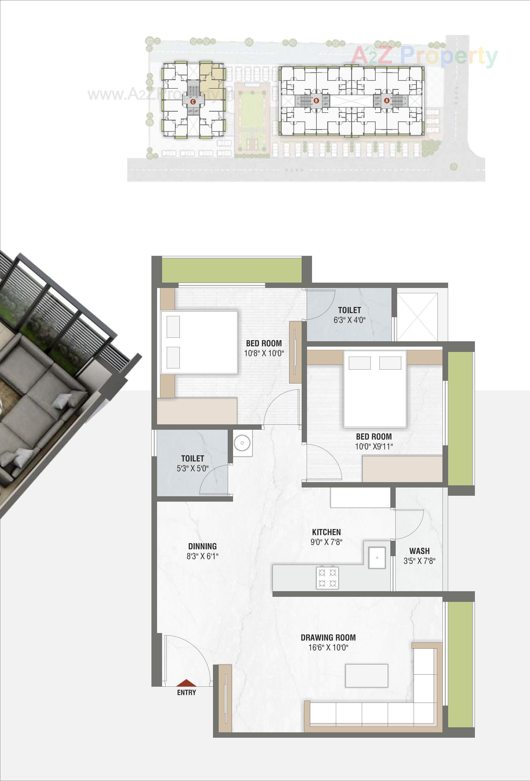 Layout of real estate project Shlok Paradise located at Pethapur, Gandhinagar, Gujarat