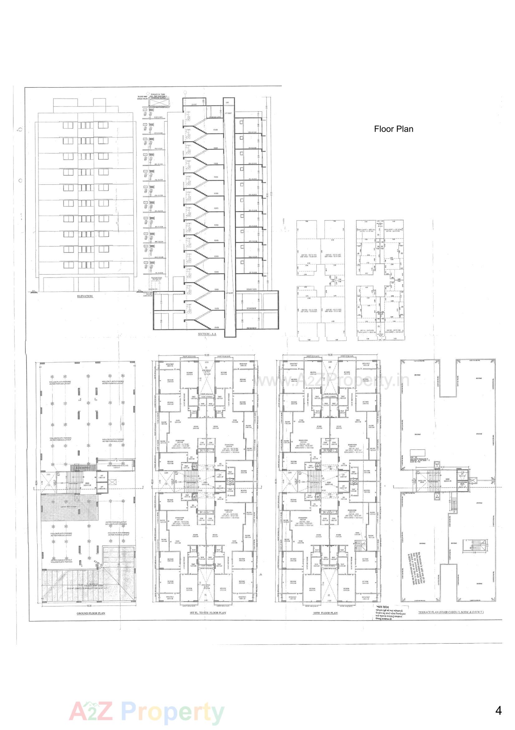Layout of real estate project Shlokam Sharnam located at Sargasan, Gandhinagar, Gujarat