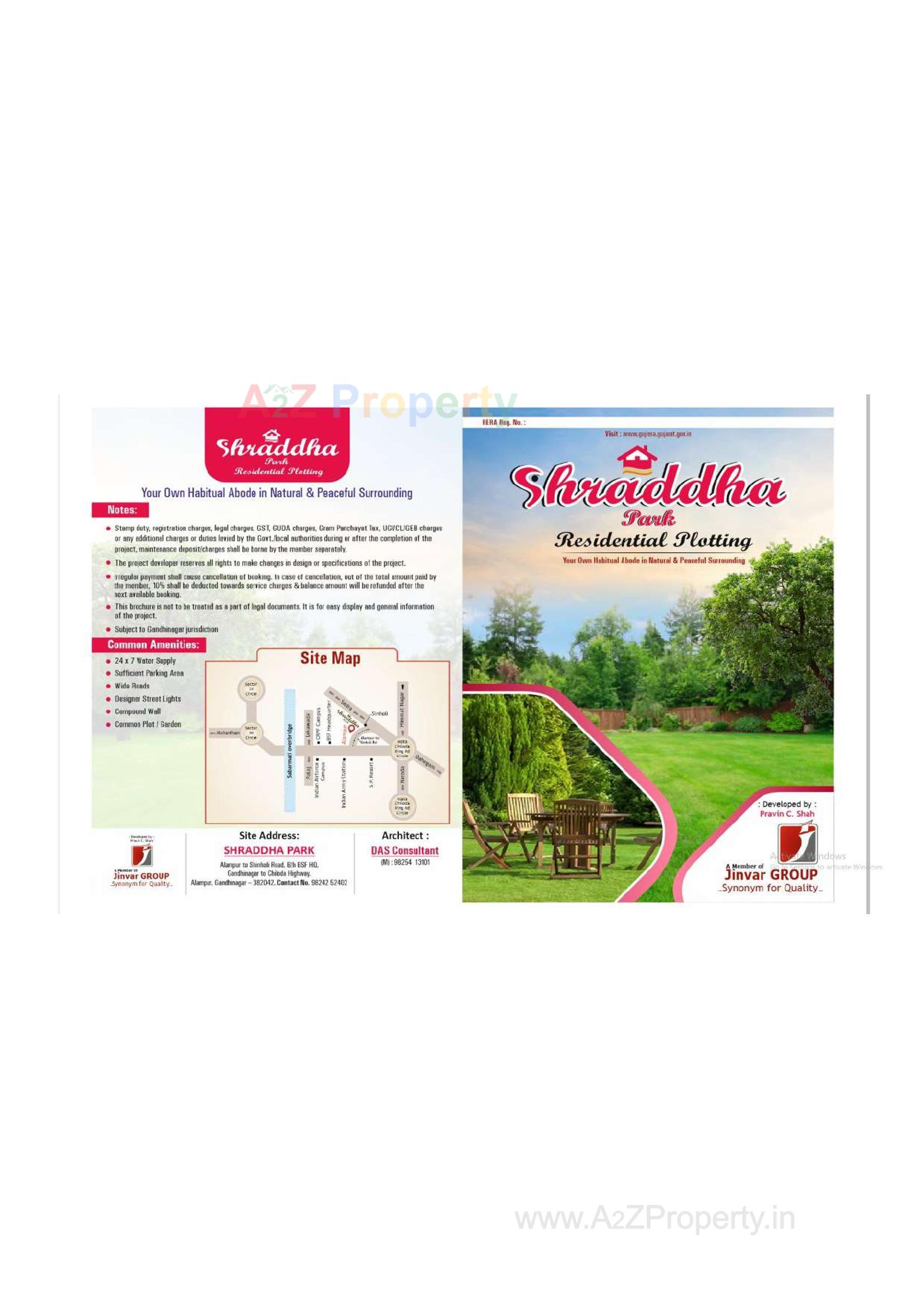  of real estate project Shraddha Park located at Alampur, Gandhinagar, Gujarat