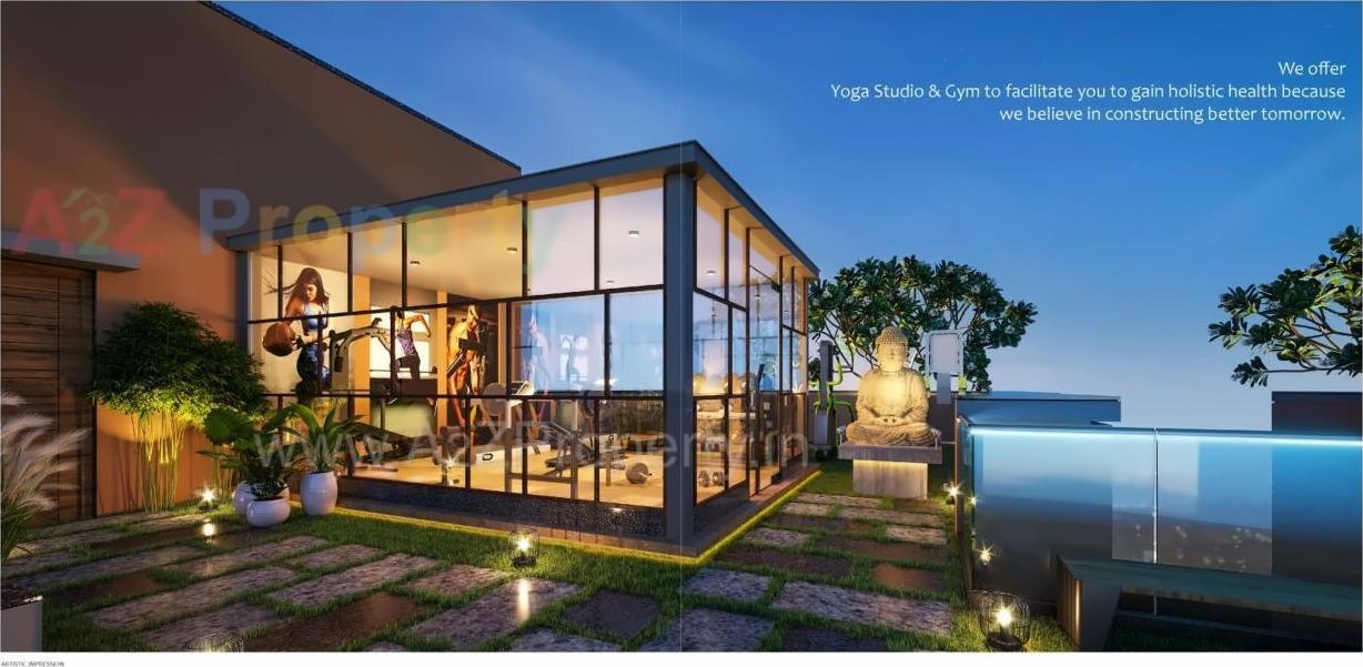 3D Elevation of real estate project Shree Anusthan located at Khoraj, Gandhinagar, Gujarat