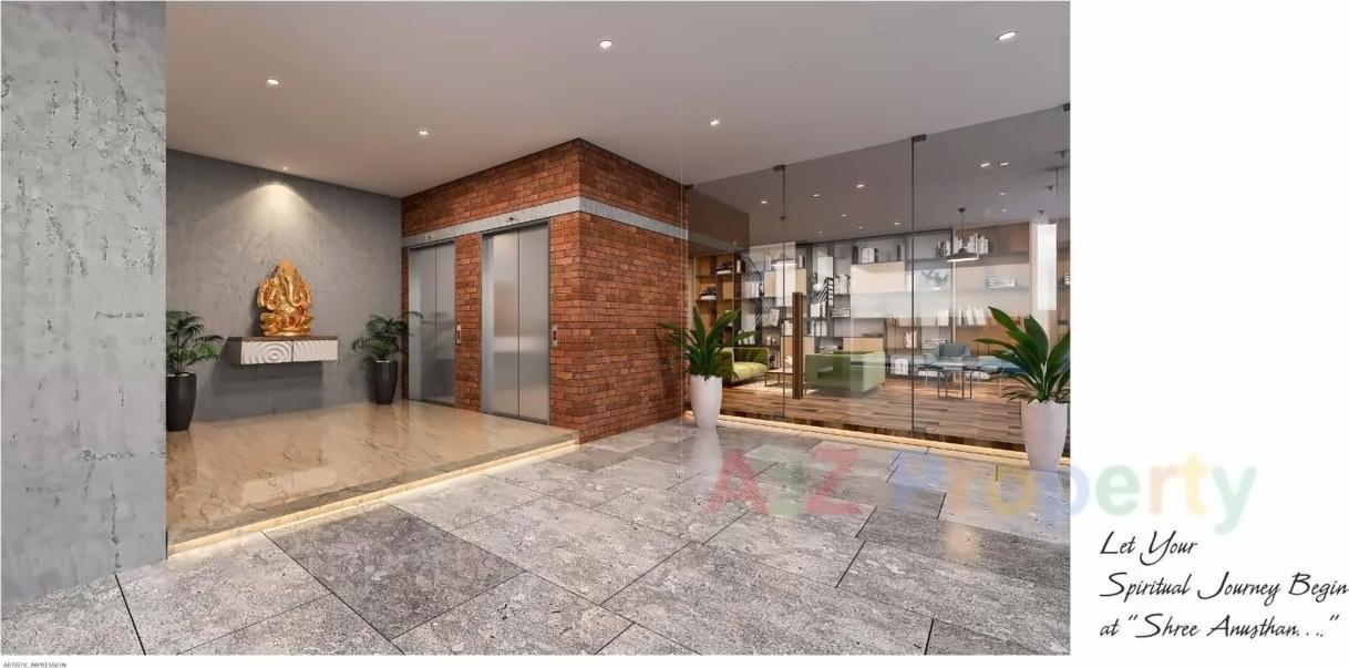 3D Elevation of real estate project Shree Anusthan located at Khoraj, Gandhinagar, Gujarat