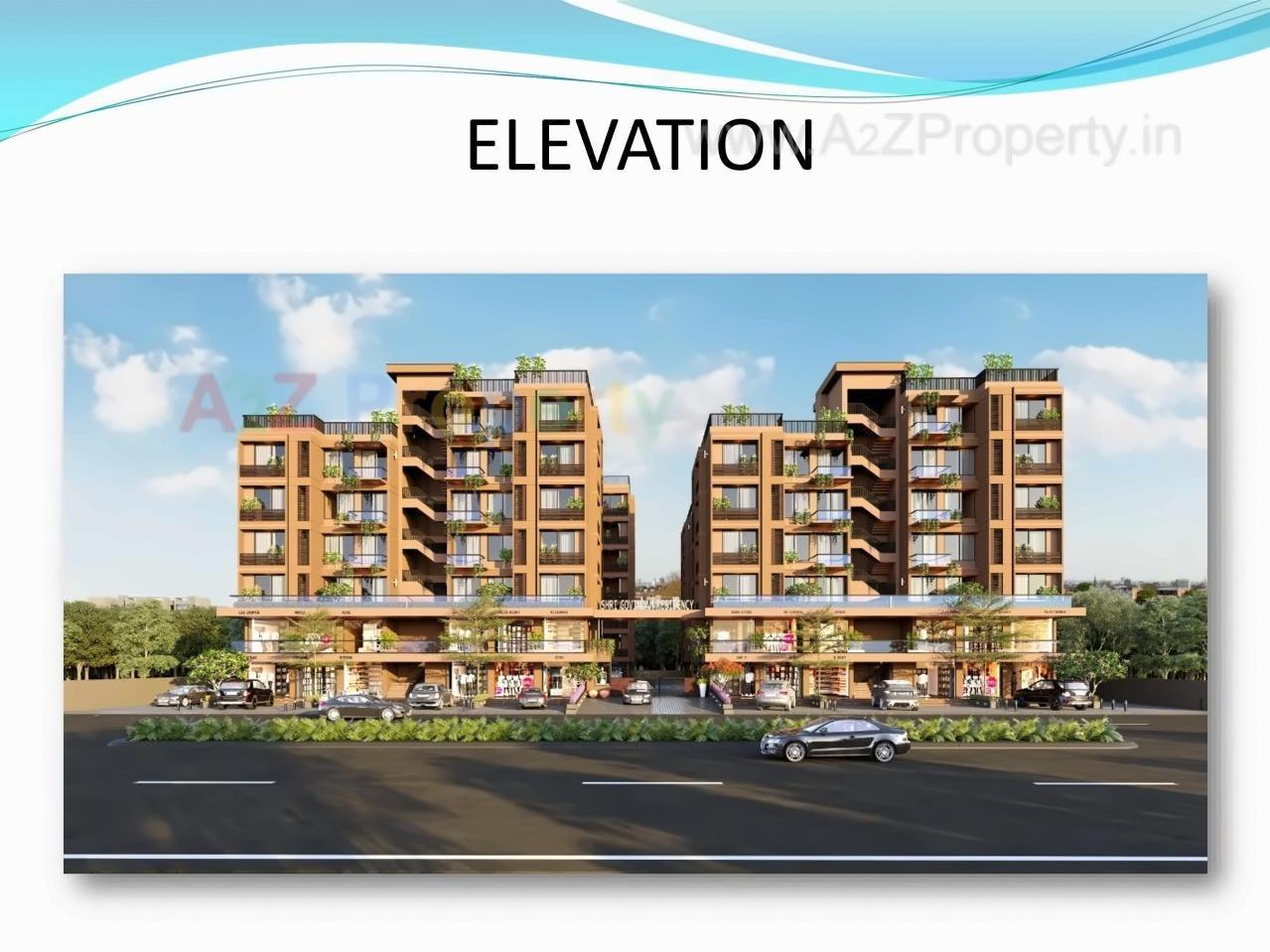 3D Elevation of real estate project Shree Govindam Residency located at Raysan, Gandhinagar, Gujarat