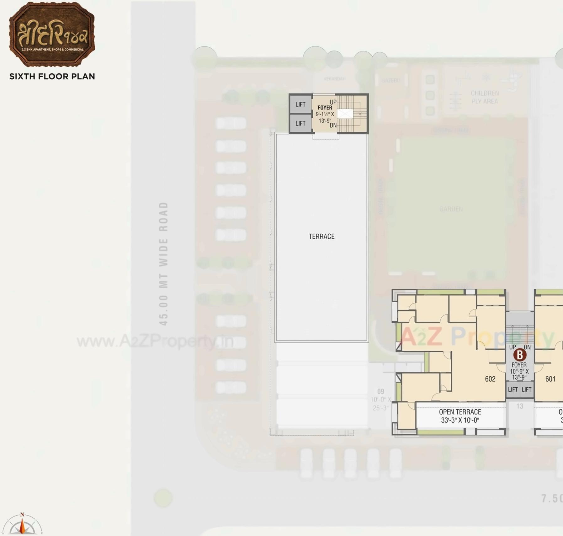 Layout of real estate project Shree Hari located at Gandhinagar, Gandhinagar, Gujarat