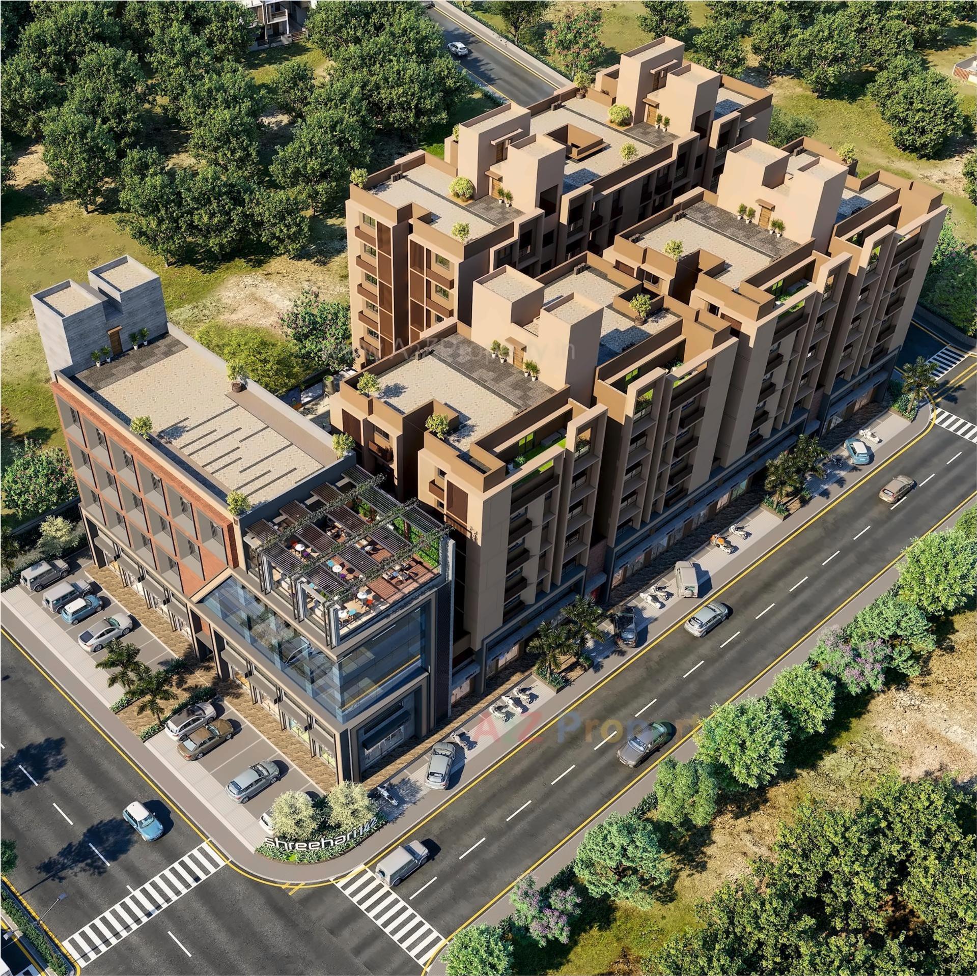 3D Elevation of real estate project Shree Hari located at Gandhinagar, Gandhinagar, Gujarat