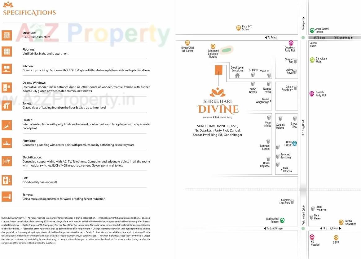  of real estate project Shree Hari Divine located at Gandhinagar, Gandhinagar, Gujarat