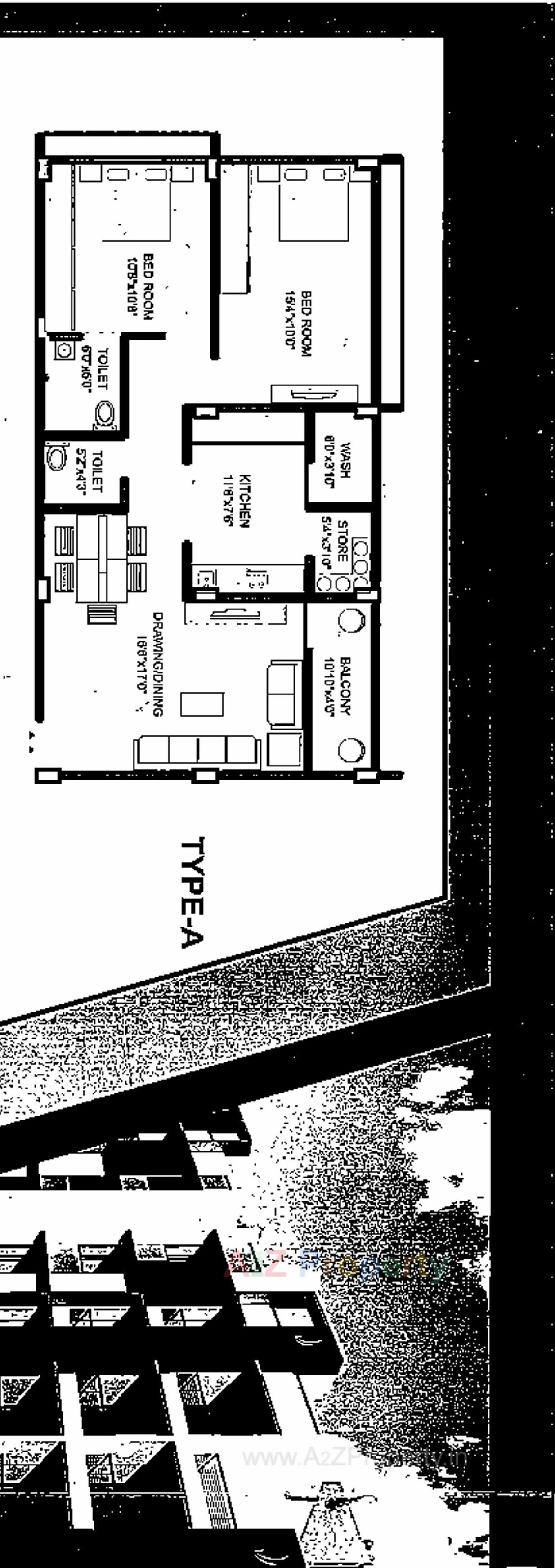 Layout of real estate project Shree Harikrushna Residency located at Kolavada, Gandhinagar, Gujarat