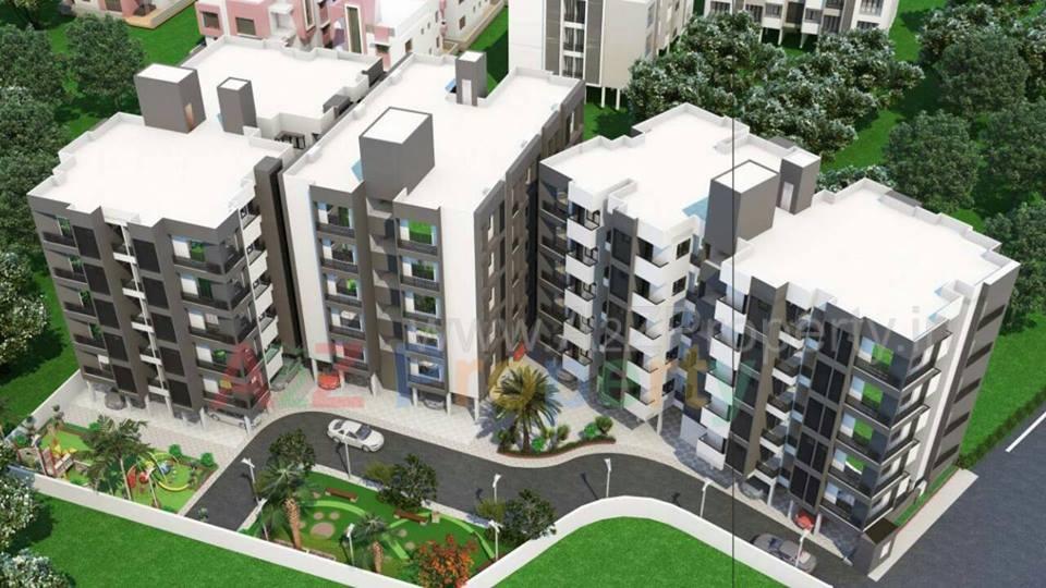 3D Elevation of real estate project Shree Labh Residency located at Pethapur, Gandhinagar, Gujarat