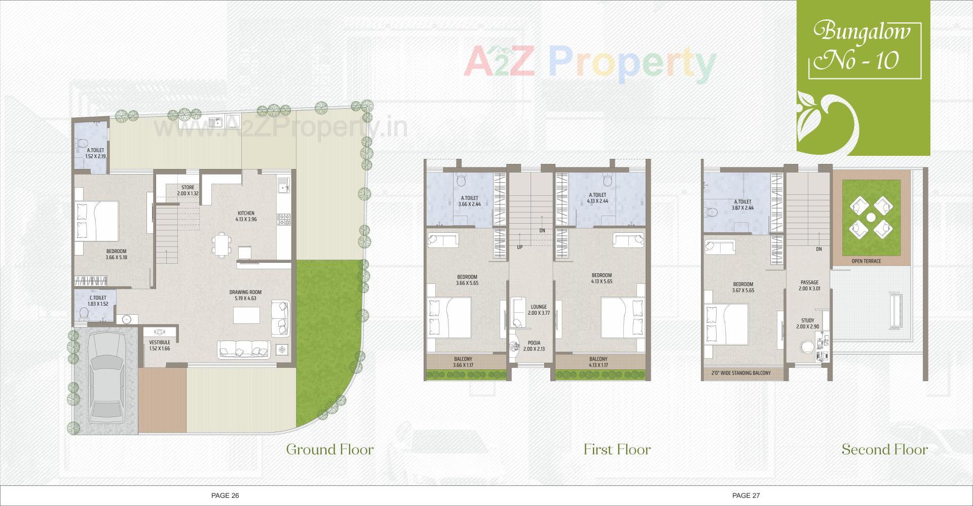 Layout of real estate project Shree Narayan Villa located at Raysan, Gandhinagar, Gujarat