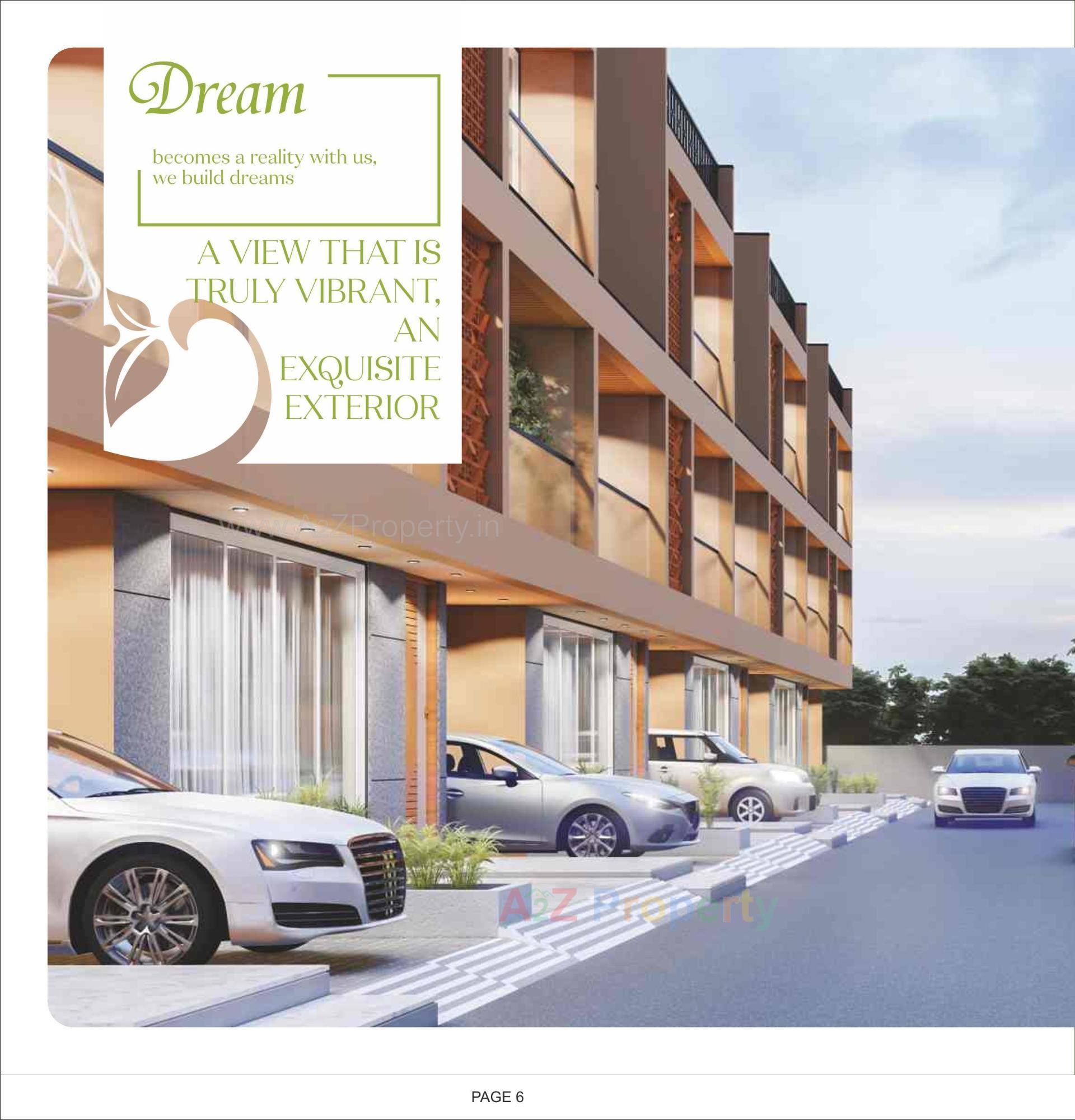 3D Elevation of real estate project Shree Narayan Villa located at Raysan, Gandhinagar, Gujarat