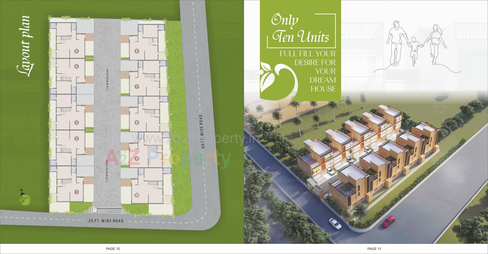 Layout of real estate project Shree Narayan Villa located at Raysan, Gandhinagar, Gujarat