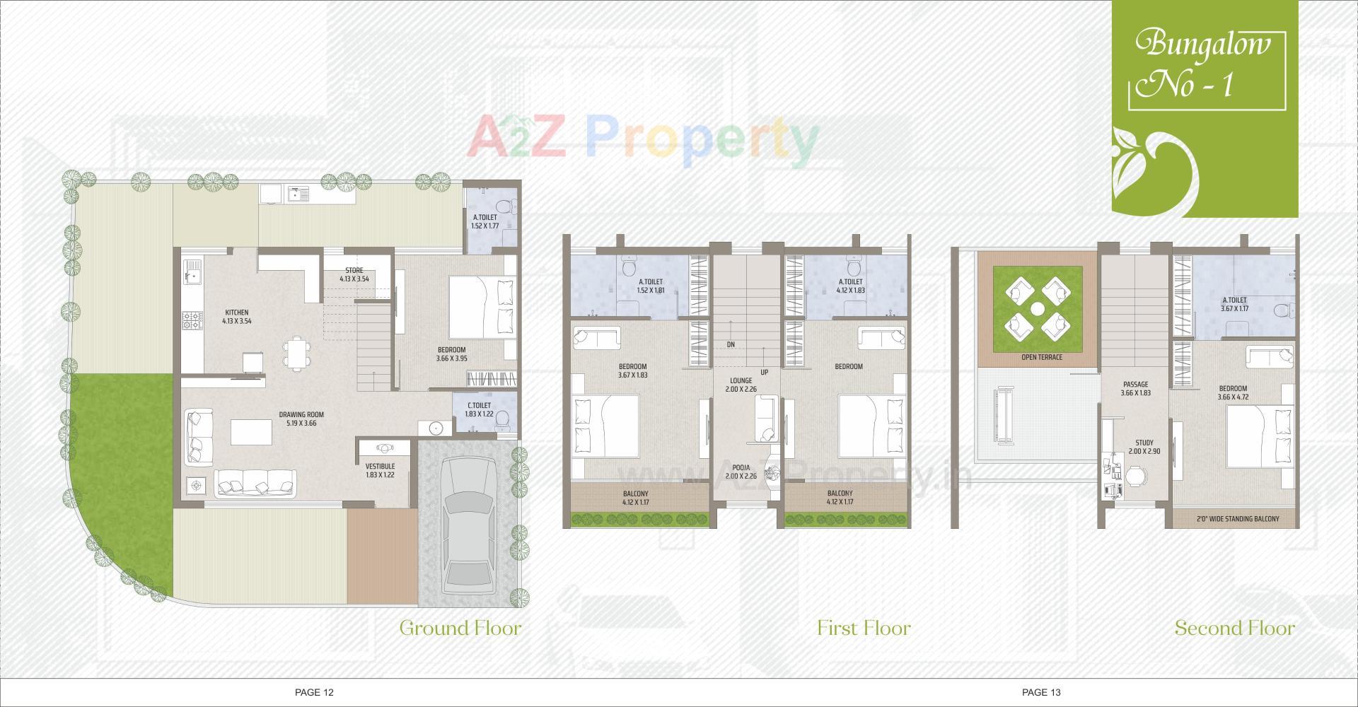 Layout of real estate project Shree Narayan Villa located at Raysan, Gandhinagar, Gujarat