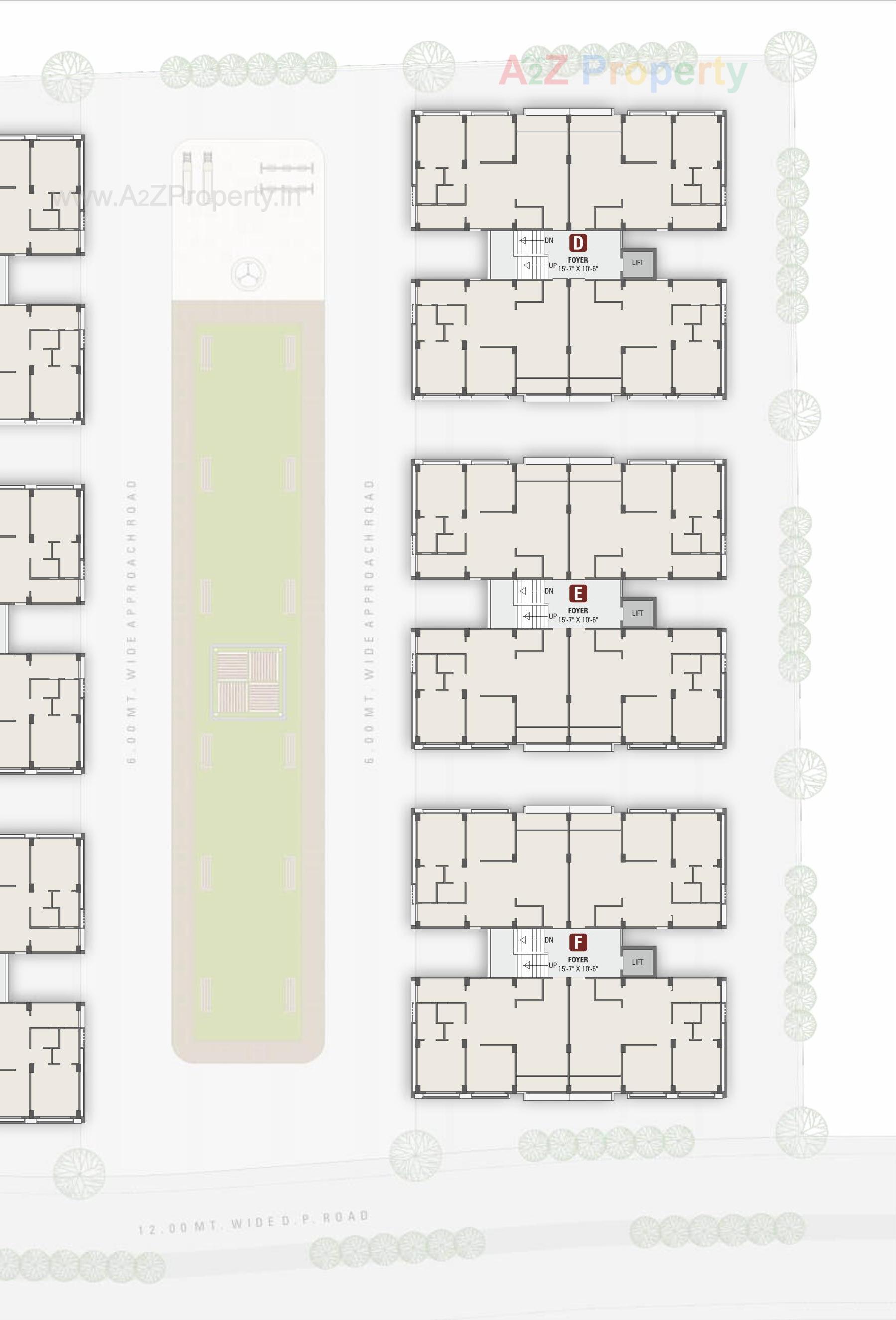 Layout of real estate project Shree Nilay Avenue located at Mansa, Gandhinagar, Gujarat