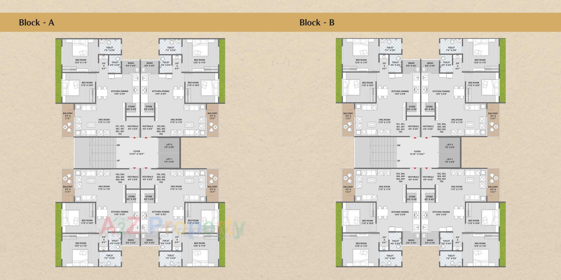 Layout of real estate project Shree Ram Aries located at Nana-chiloda, Gandhinagar, Gujarat