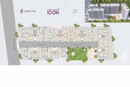 Layout of real estate project Shree Rang Icon located at Vasna-hadmatiya, Gandhinagar, Gujarat