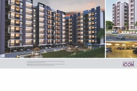 3D Elevation of real estate project Shree Rang Icon located at Vasna-hadmatiya, Gandhinagar, Gujarat