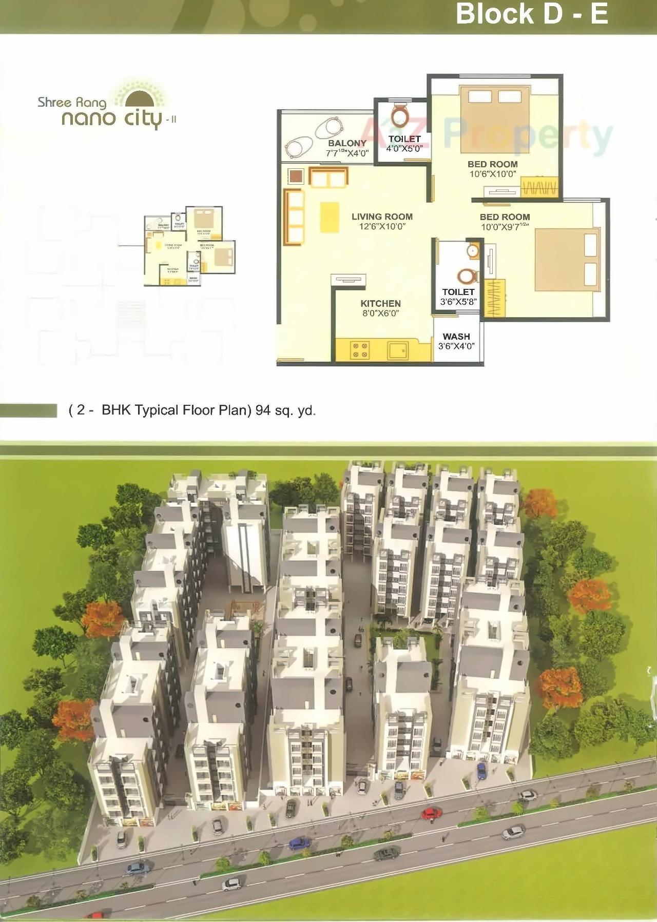 Layout of real estate project Shree Rang Nano City located at Sargasan, Gandhinagar, Gujarat