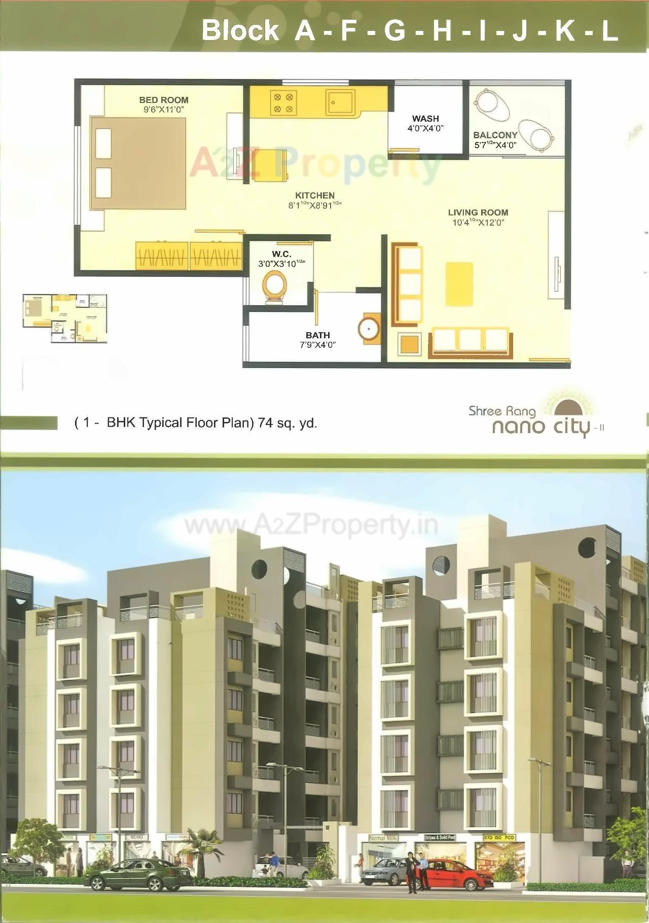 Layout of real estate project Shree Rang Nano City located at Sargasan, Gandhinagar, Gujarat