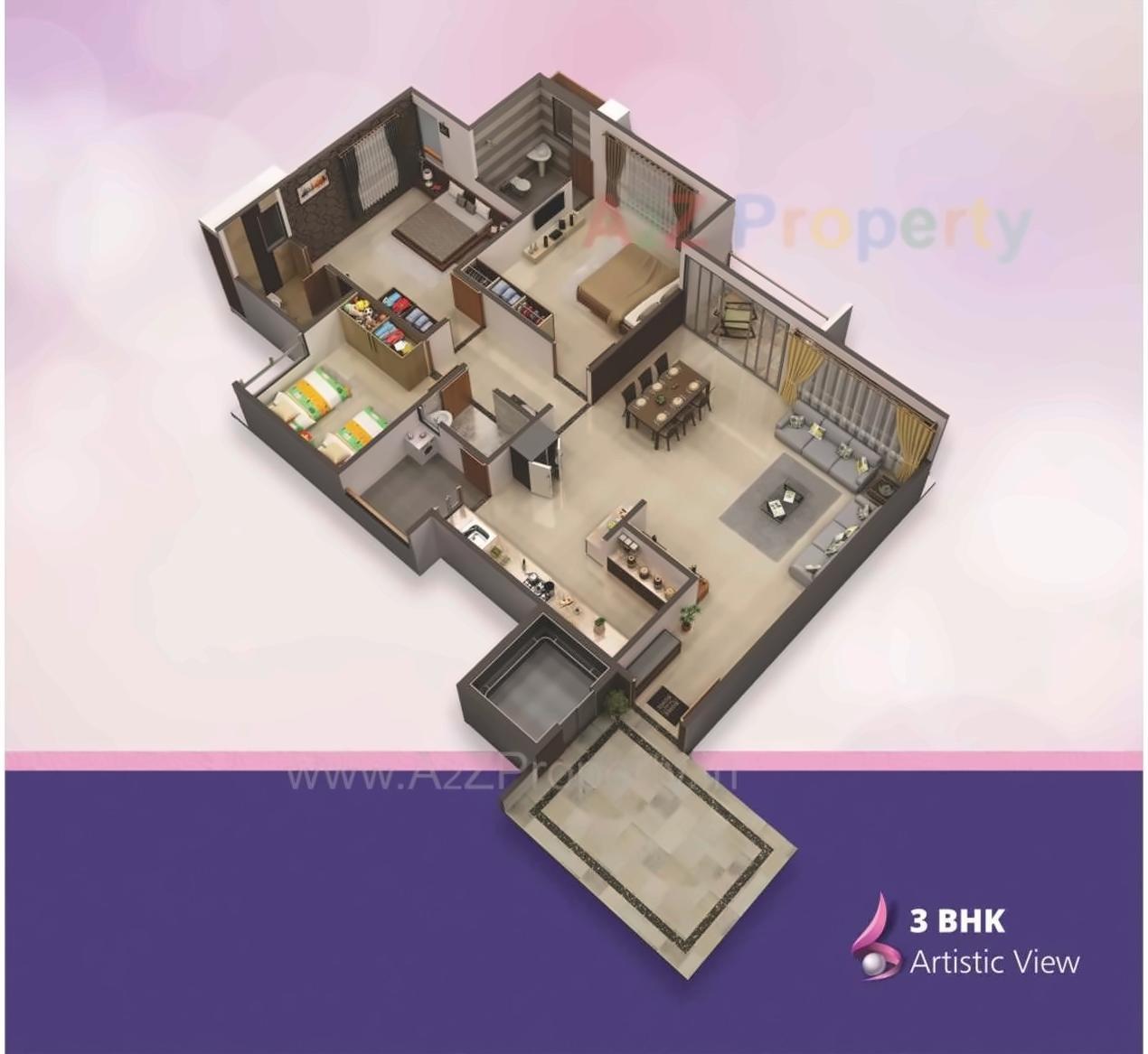 Layout of real estate project Shree Rang Pearl located at Gandhinagar, Gandhinagar, Gujarat