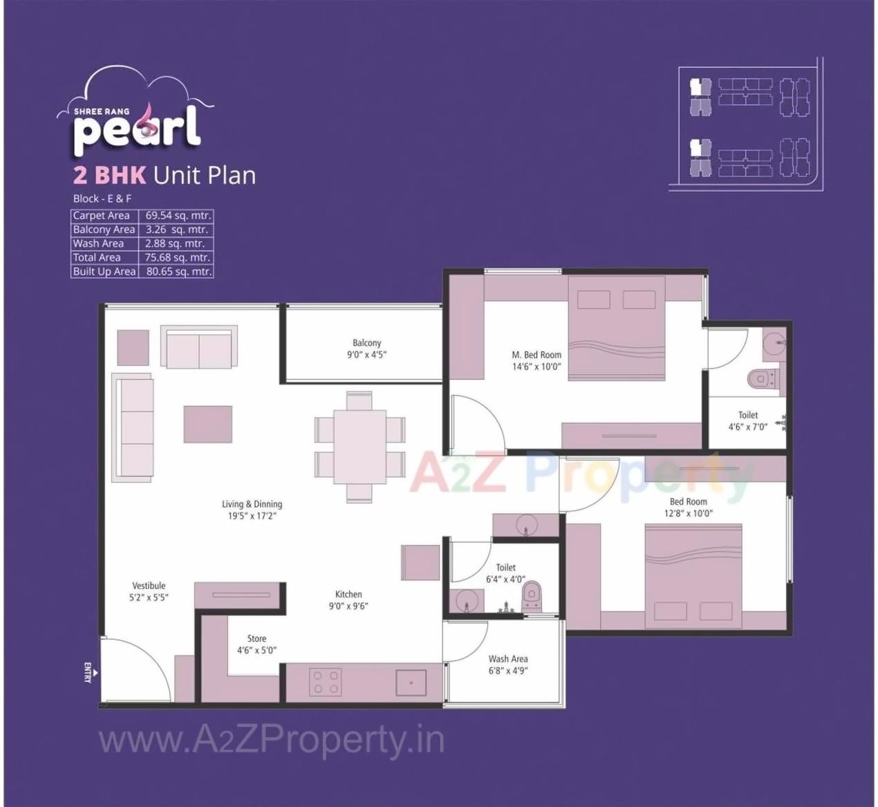 Layout of real estate project Shree Rang Pearl located at Gandhinagar, Gandhinagar, Gujarat