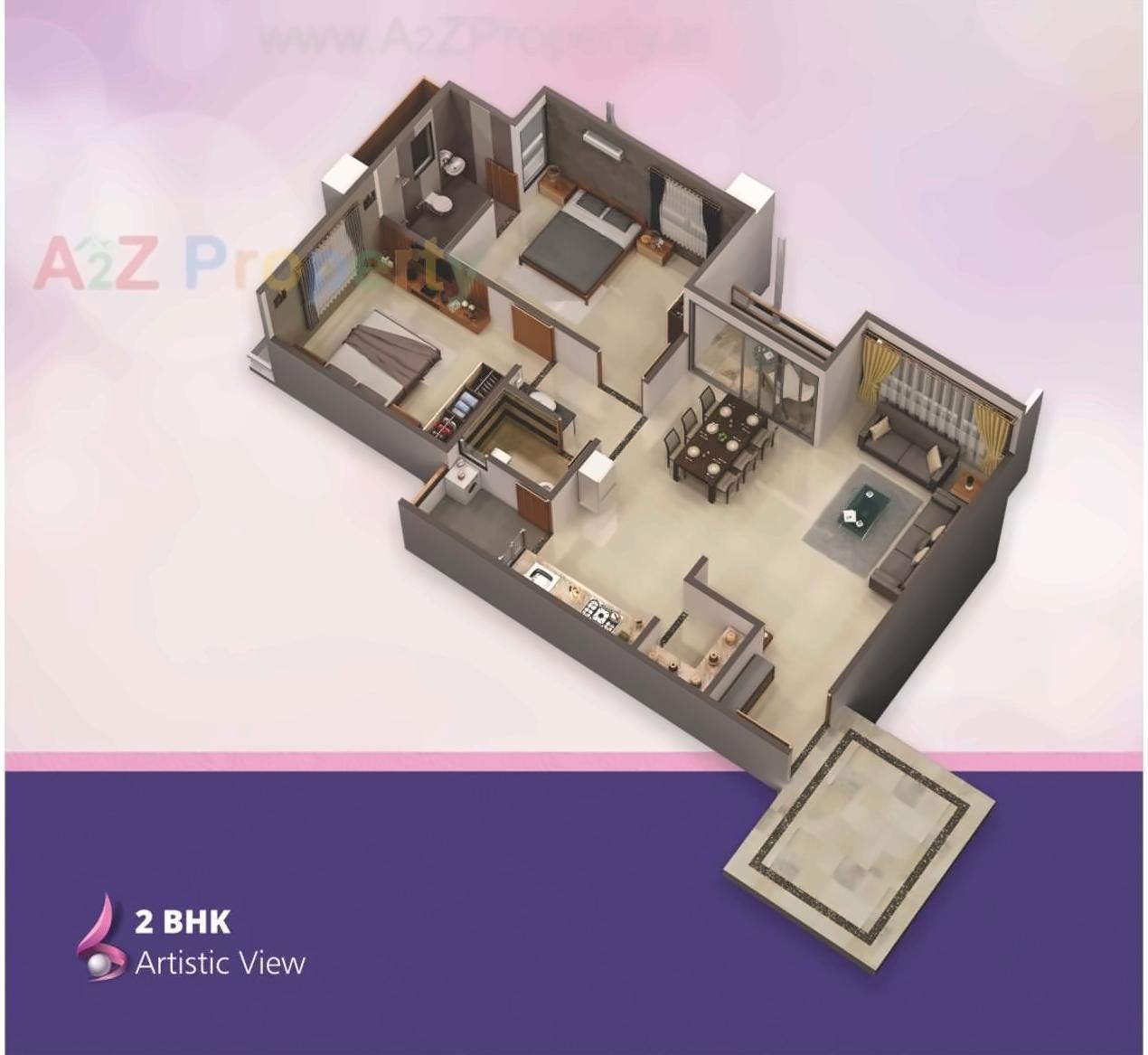 Layout of real estate project Shree Rang Pearl located at Gandhinagar, Gandhinagar, Gujarat