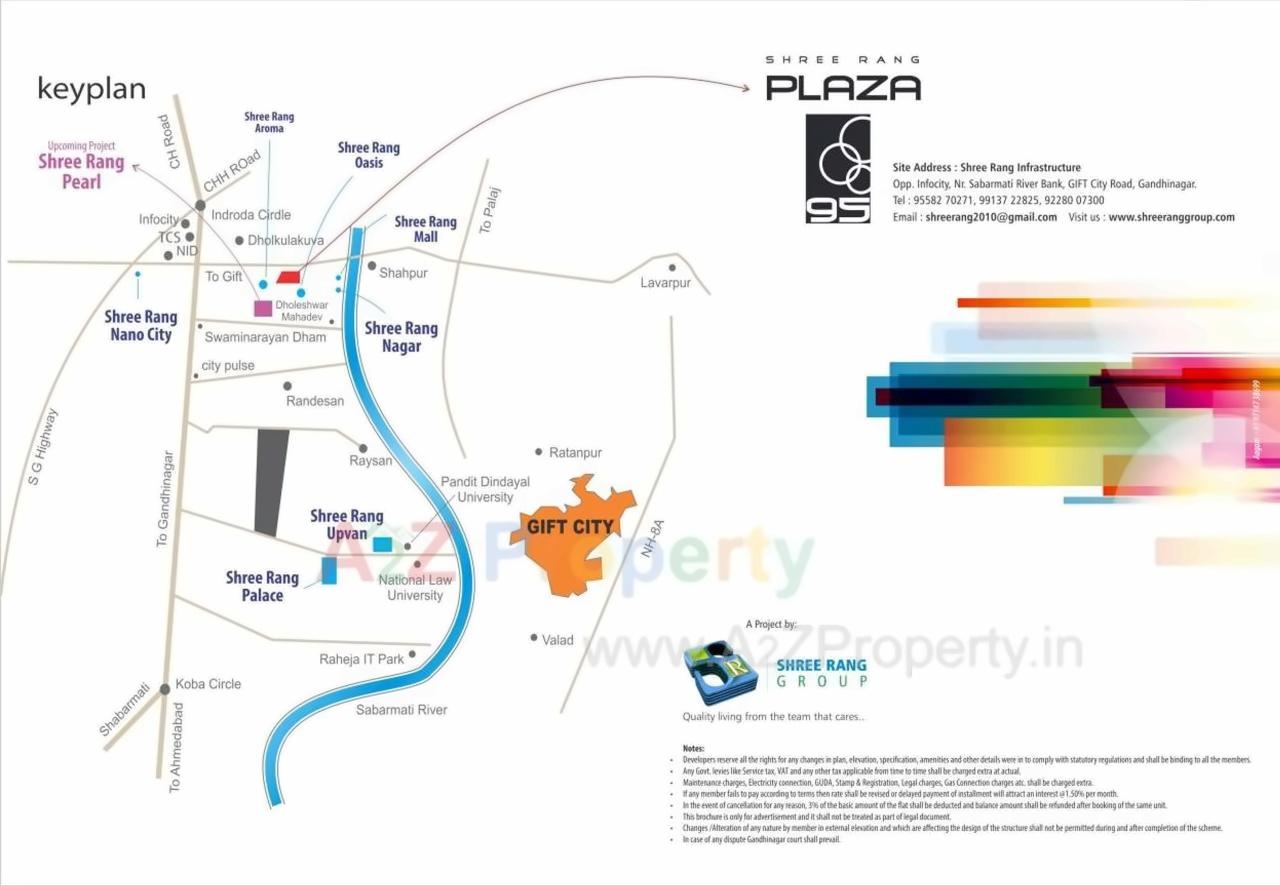  of real estate project Shree Rang Plaza located at Randesan, Gandhinagar, Gujarat