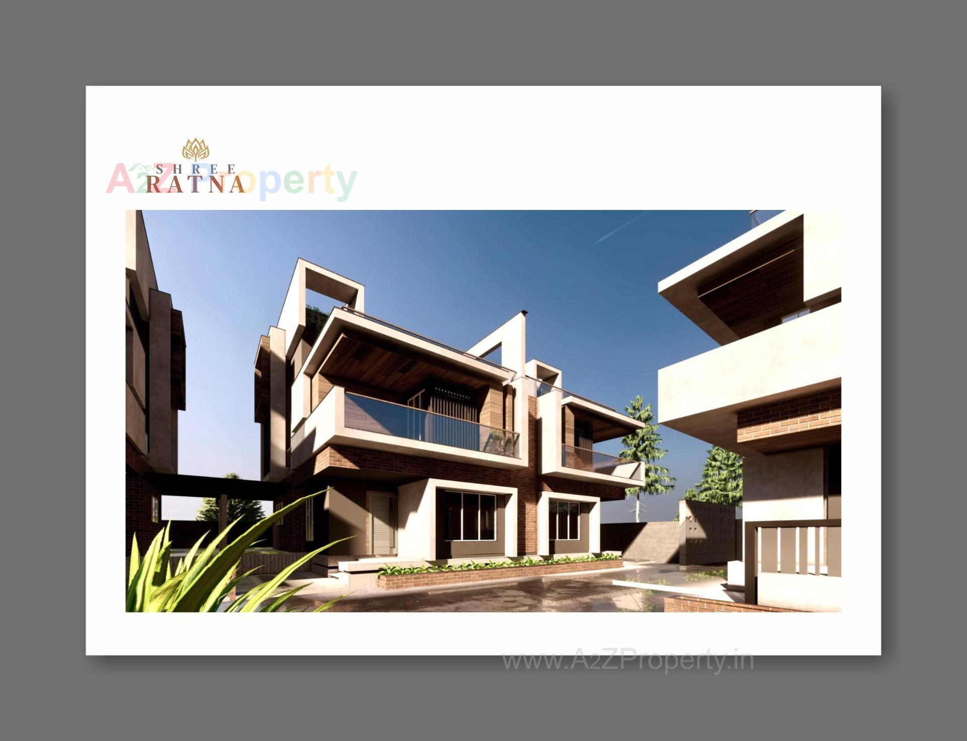 3D Elevation of real estate project Shree Ratna located at Raysan, Gandhinagar, Gujarat