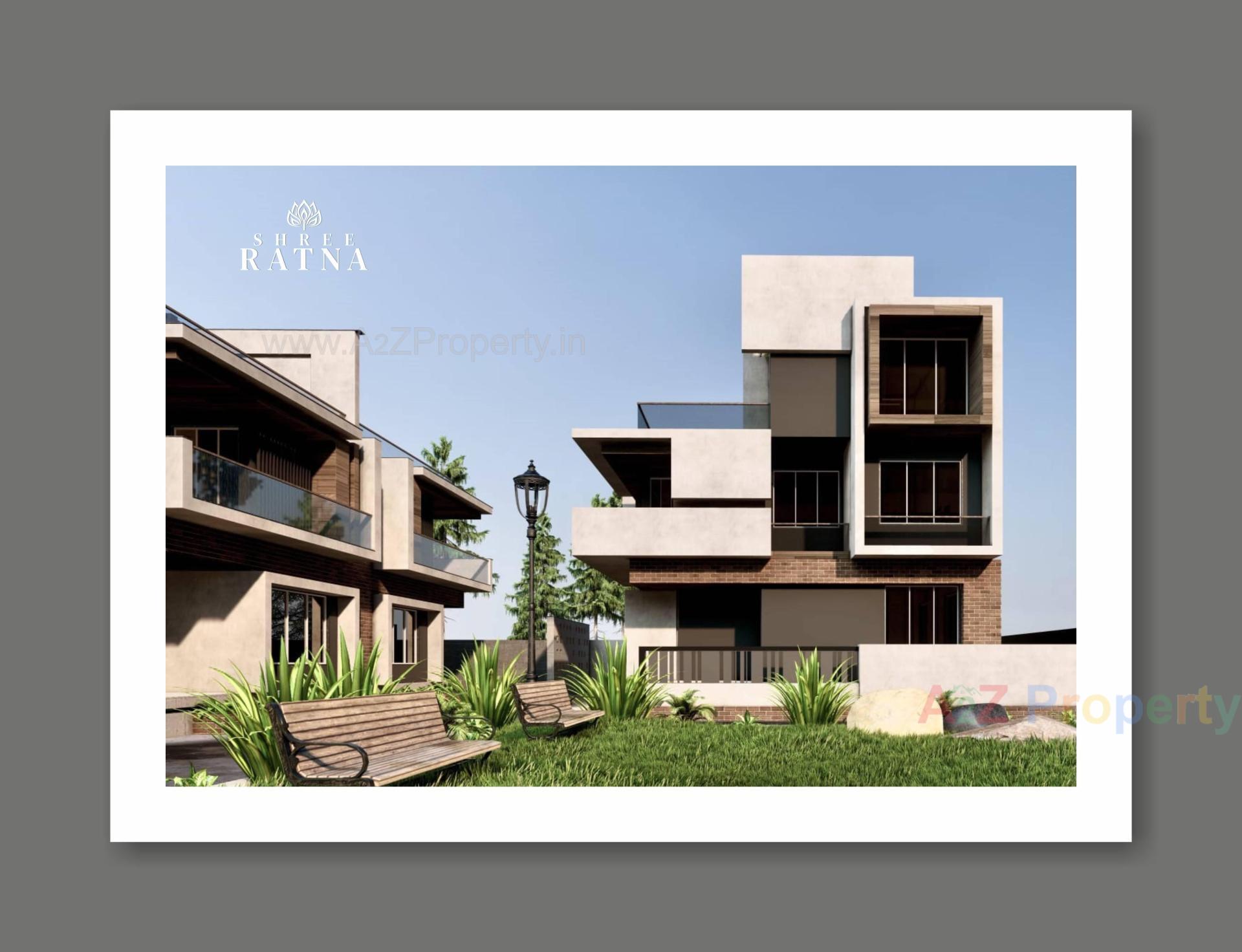 3D Elevation of real estate project Shree Ratna located at Raysan, Gandhinagar, Gujarat