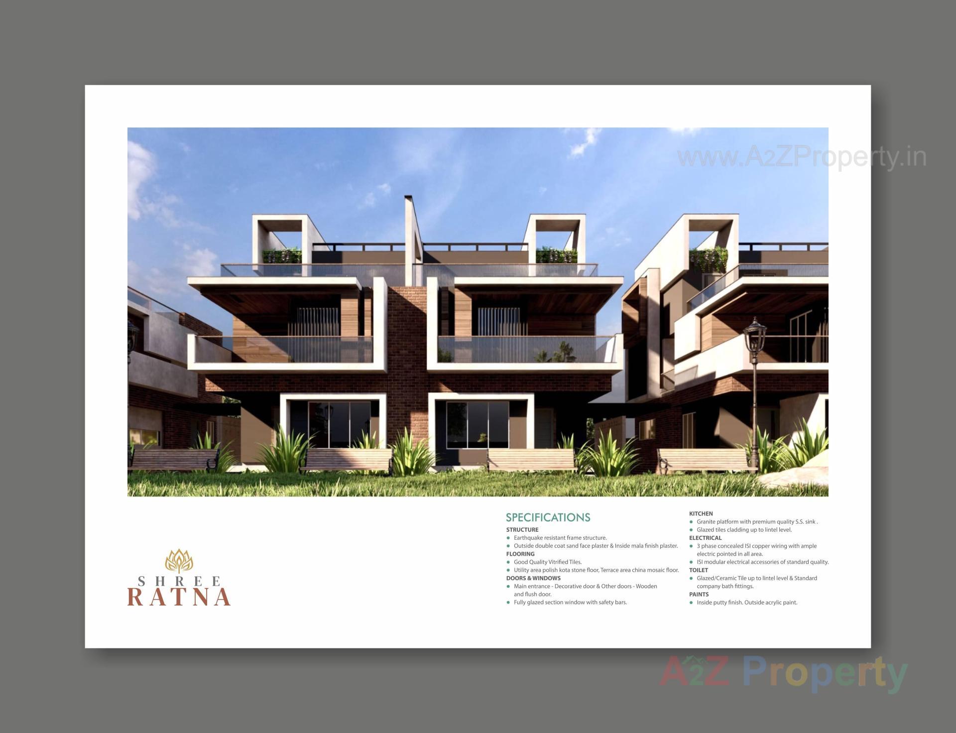 3D Elevation of real estate project Shree Ratna located at Raysan, Gandhinagar, Gujarat