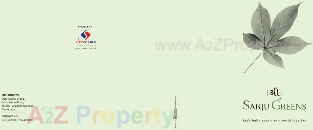  of real estate project Shree Sarju Greens located at Zundal, Gandhinagar, Gujarat