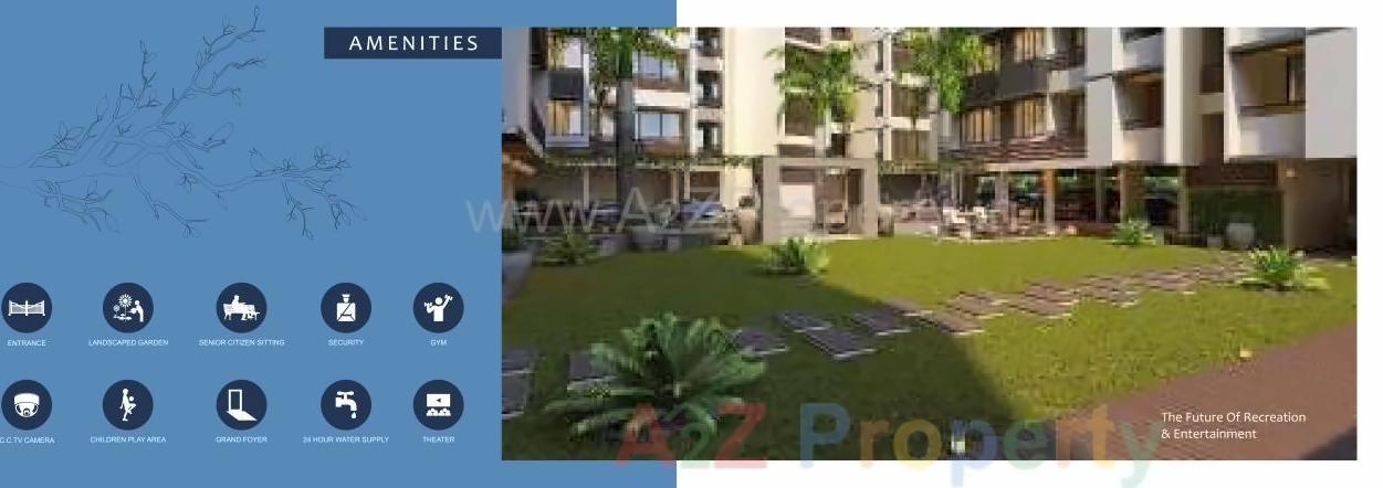 3D Elevation of real estate project Shree Satvat located at Raisan, Gandhinagar, Gujarat