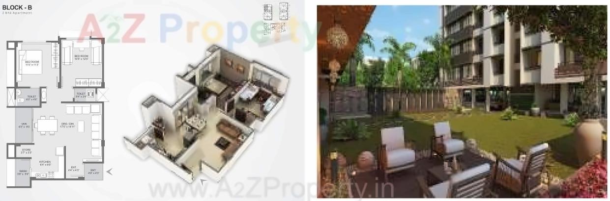 Layout of real estate project Shree Satvat located at Raisan, Gandhinagar, Gujarat