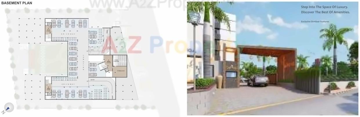 Layout of real estate project Shree Satvat located at Raisan, Gandhinagar, Gujarat