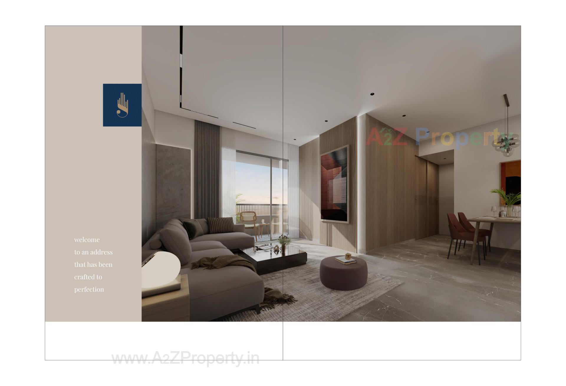 3D Elevation of real estate project Shree Sharanam Sky located at Sargasan, Gandhinagar, Gujarat