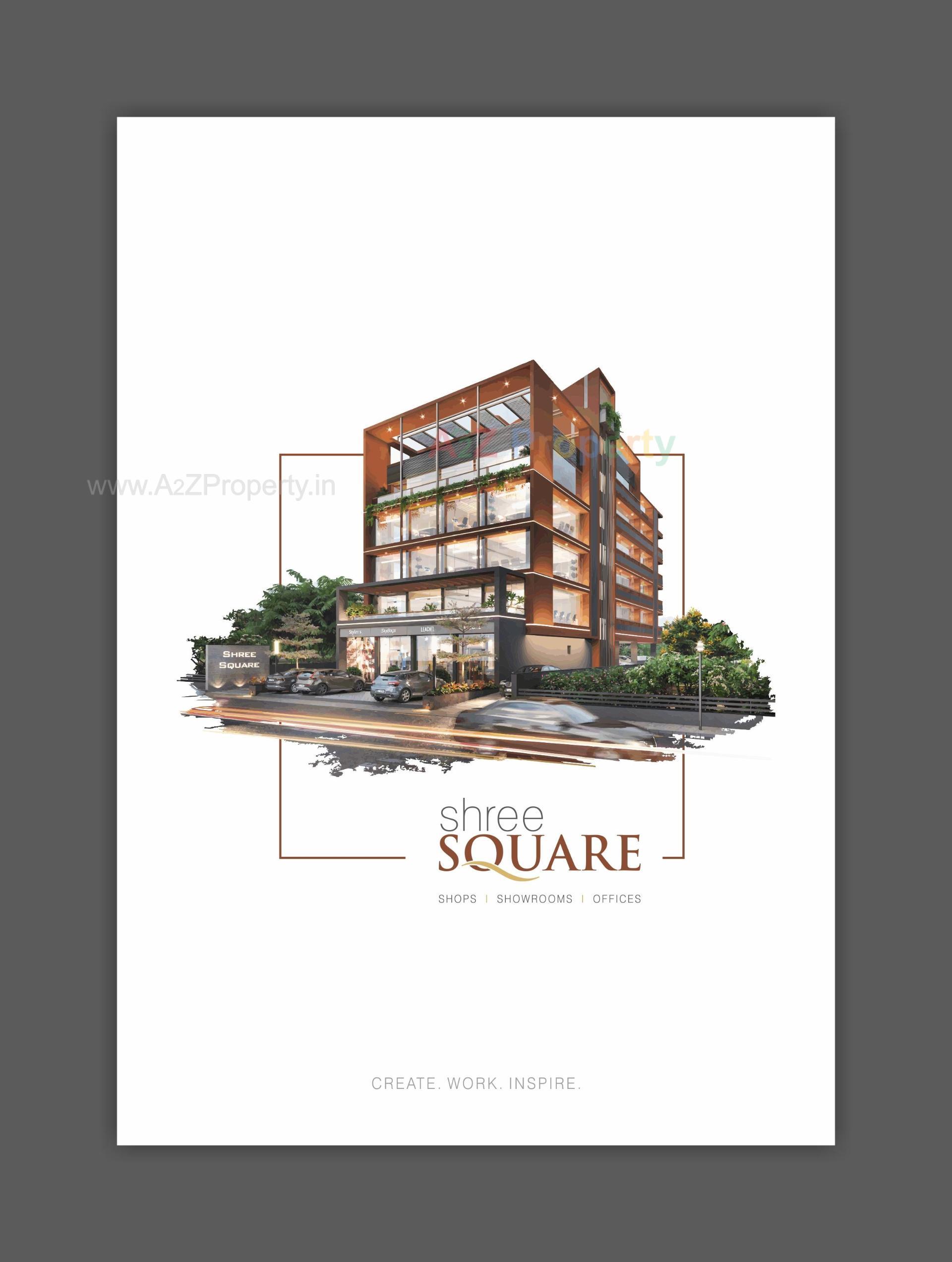 Layout of real estate project Shree Square located at Raysan, Gandhinagar, Gujarat