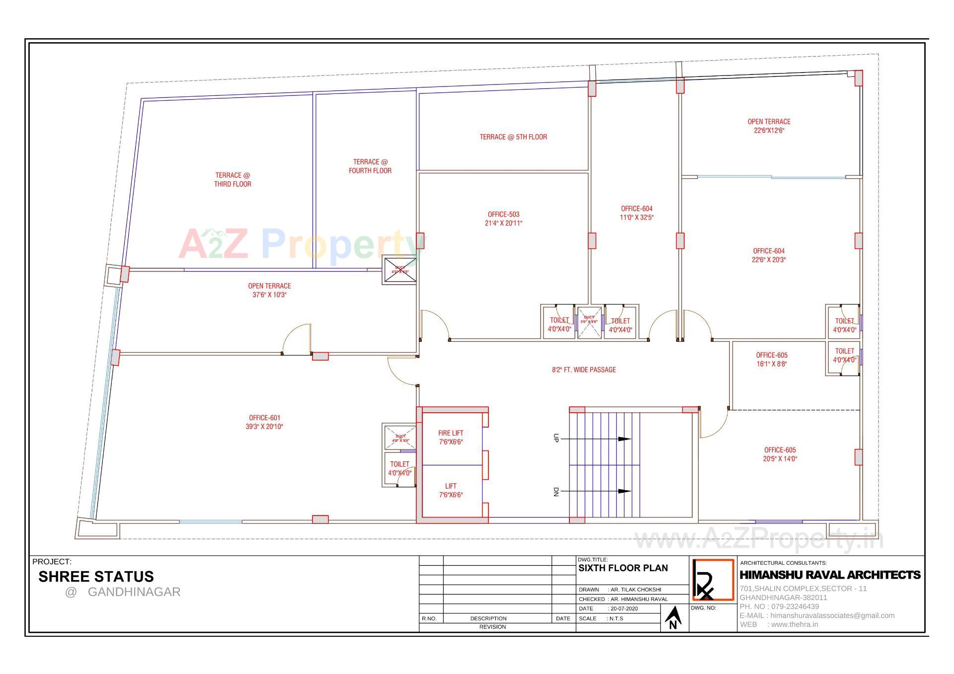 Layout of real estate project Shree Status located at Gandhinagar, Gandhinagar, Gujarat