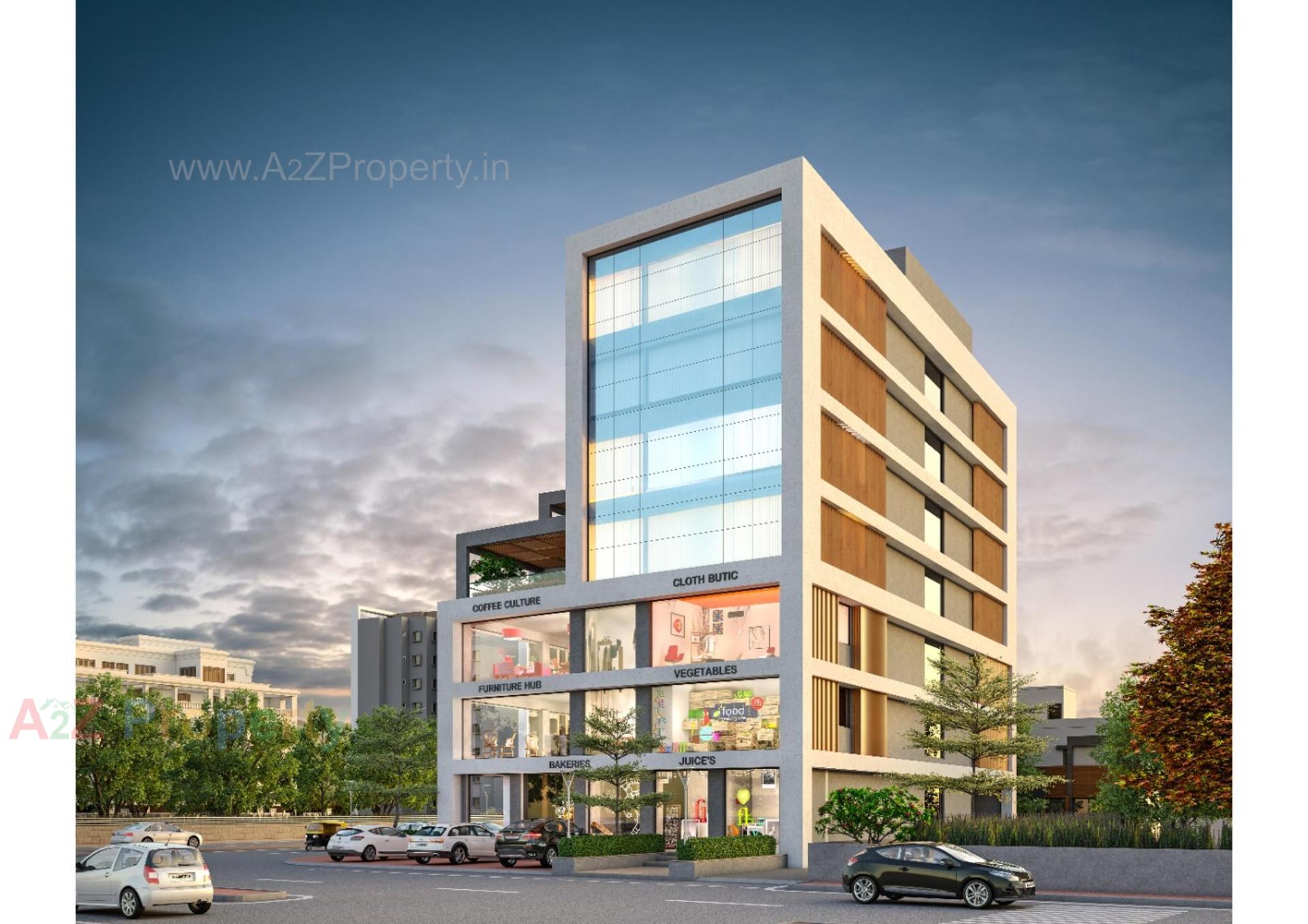 3D Elevation of real estate project Shree Status located at Gandhinagar, Gandhinagar, Gujarat